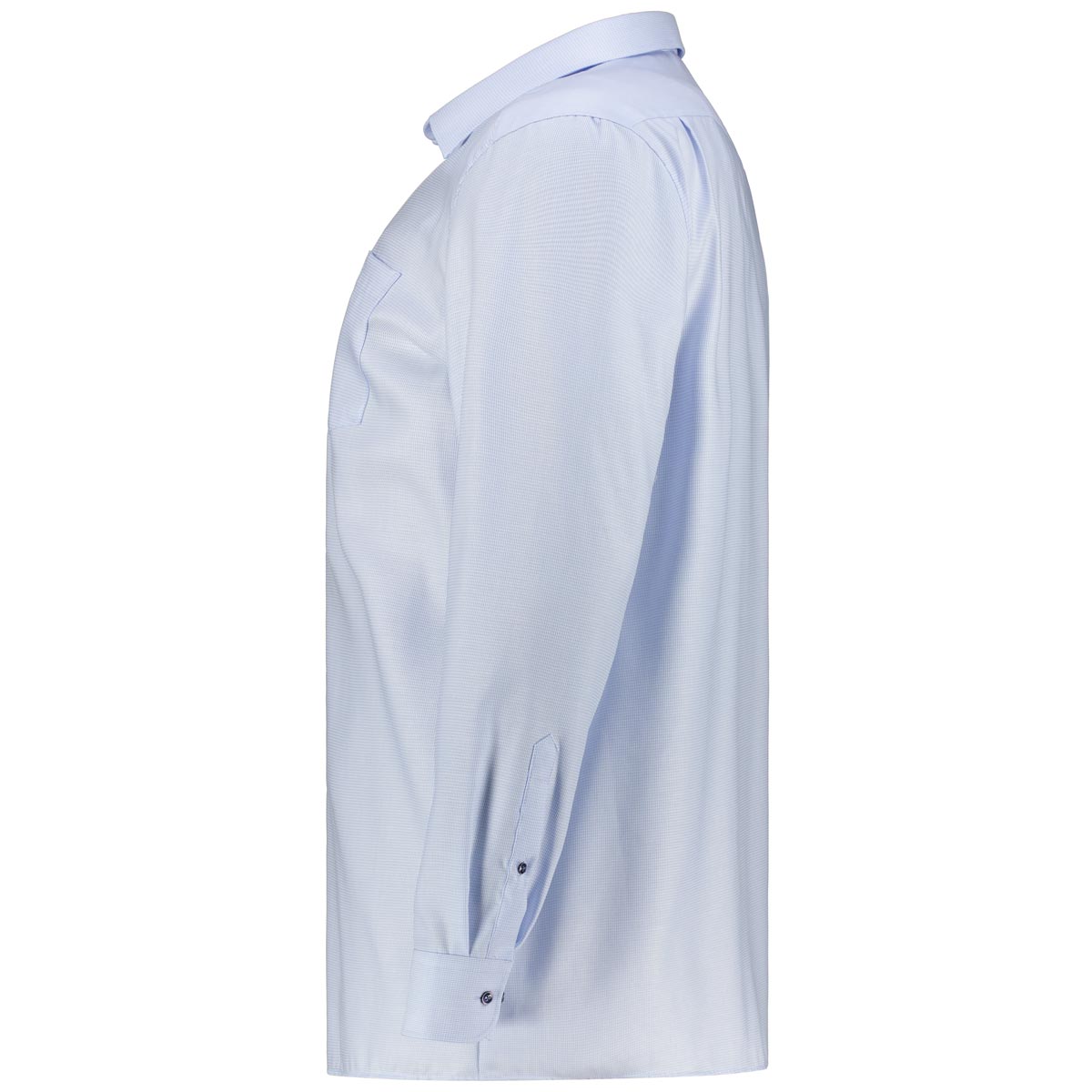 CASA MODA Businesshemd mit feiner Struktur, langarm, bügelfrei blau