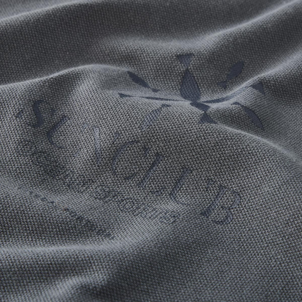 s.Oliver Poloshirt mit Motiv-Print dunkelgrau