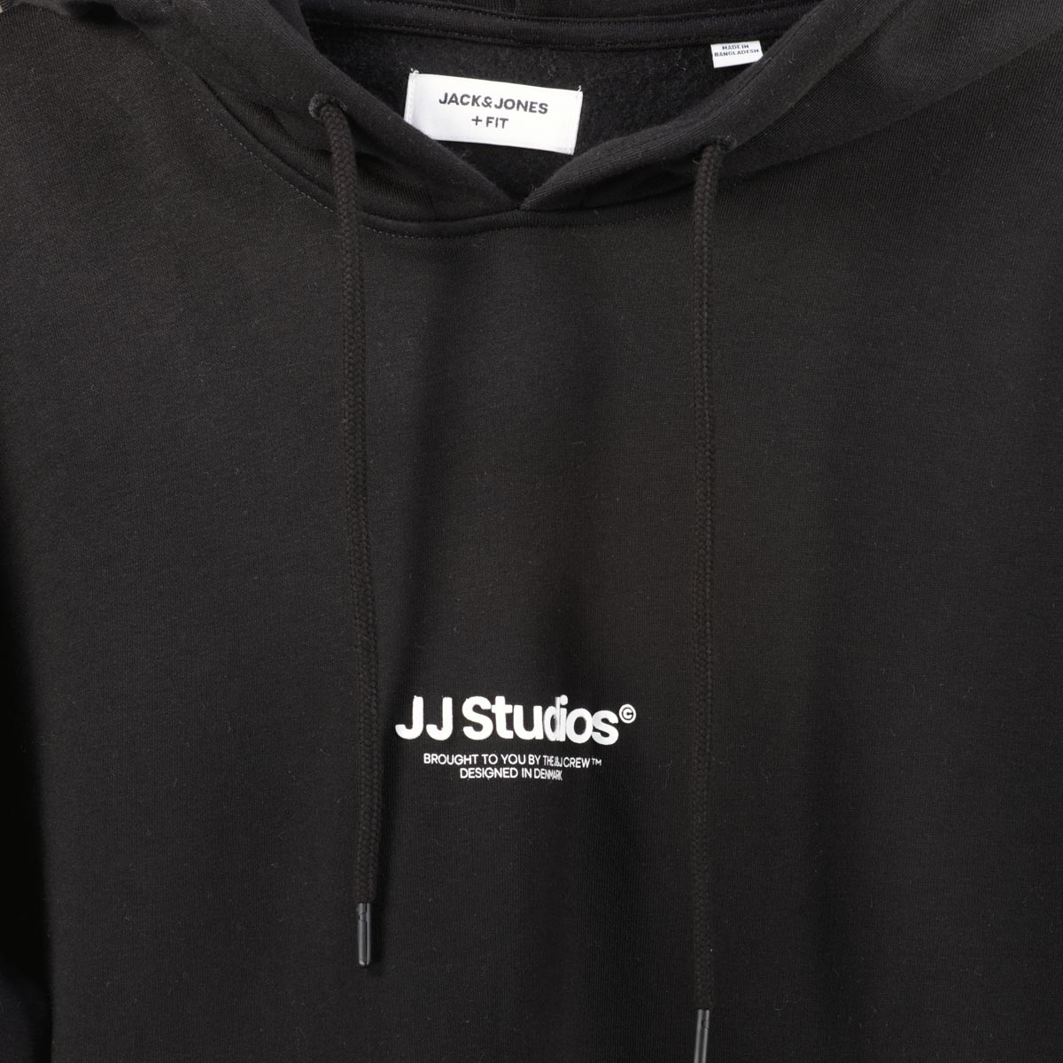 Jack&Jones Hoodie mit Label-Print schwarz
