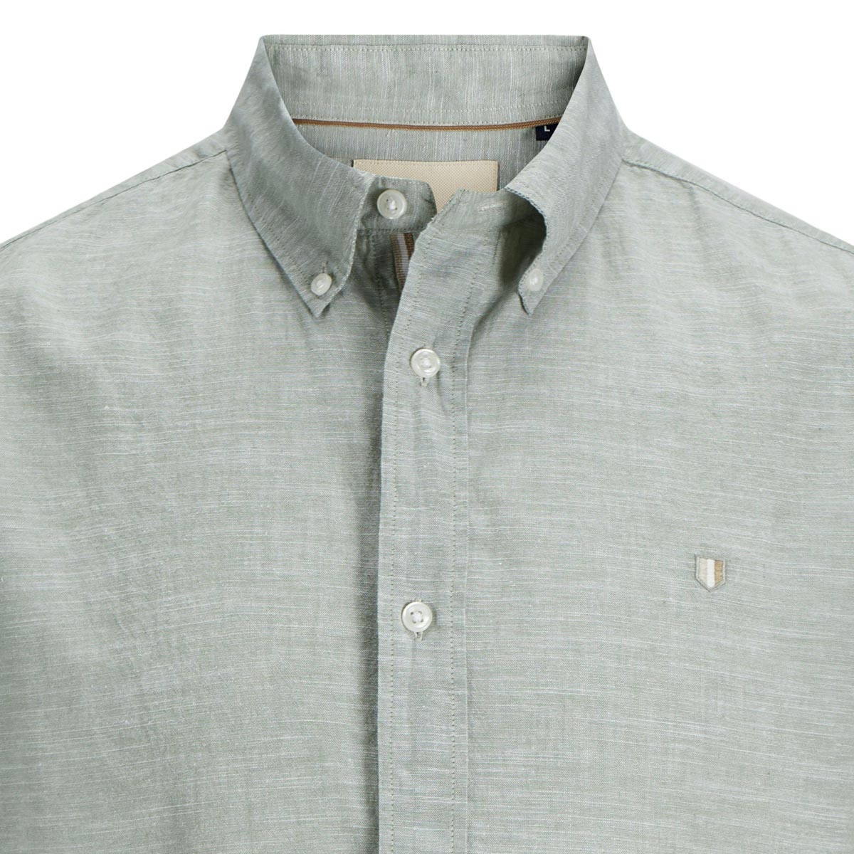 Jack&Jones Freizeithemd mit Leinen grün