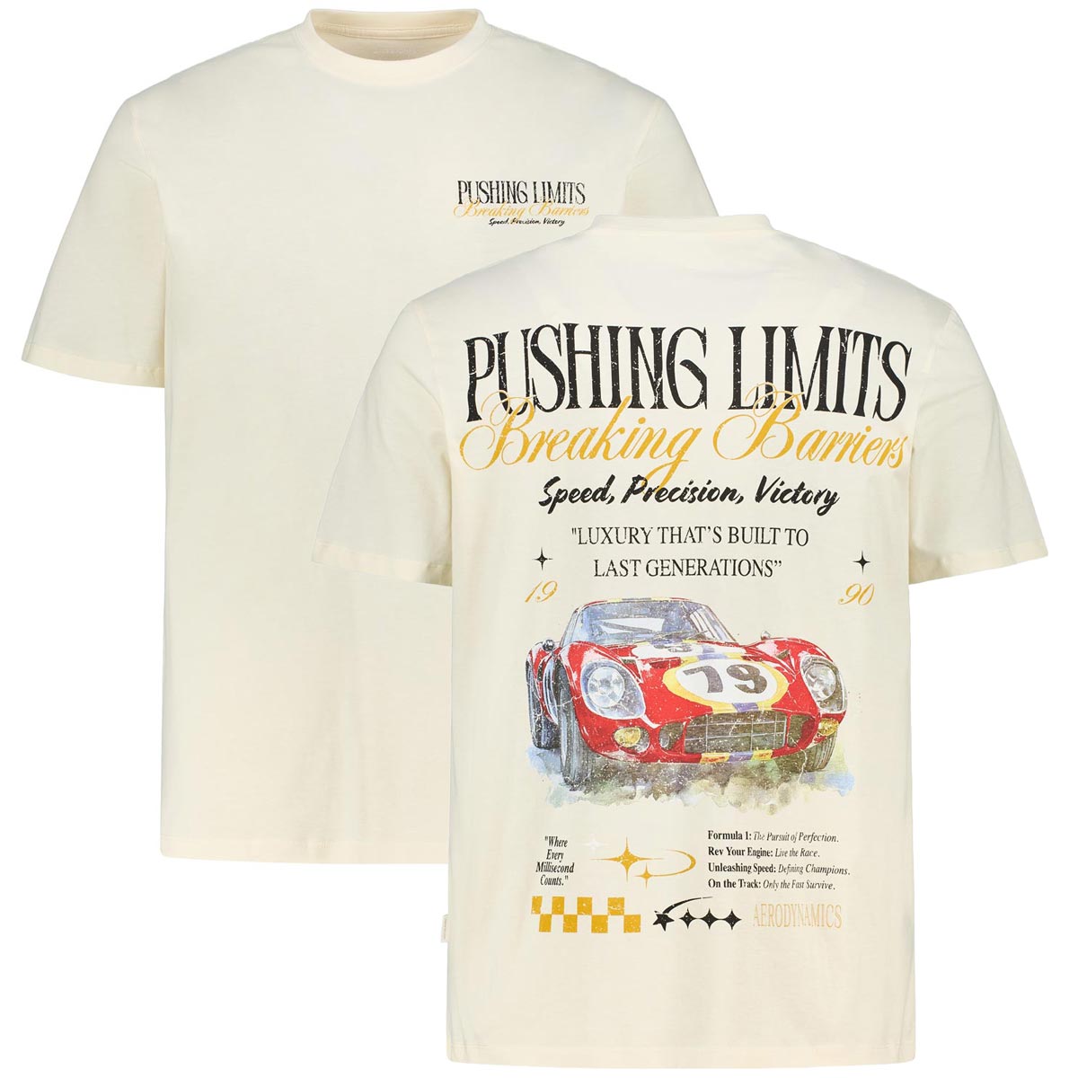 T-Shirt mit Print auf Vorder- und Rückseite