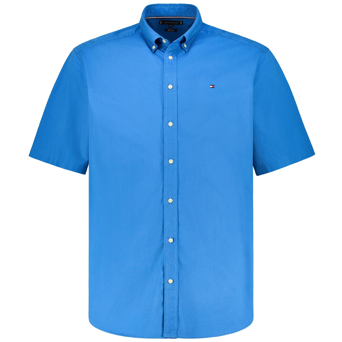 Tommy Hilfiger Freizeithemd mit Stretch Farbe mittelblau Größe: 5XL günstig online kaufen