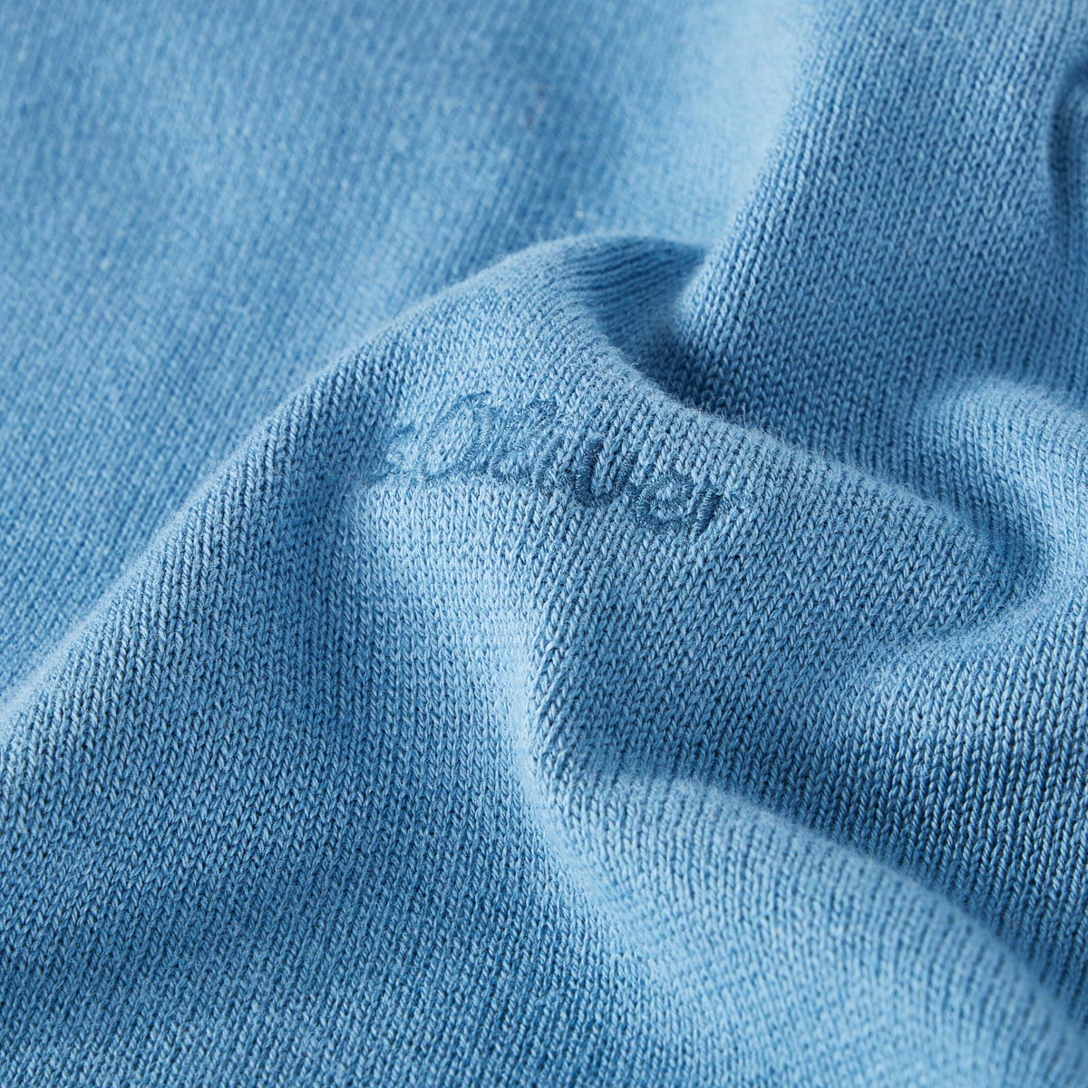 s.Oliver Feinstrickpullover aus Baumwolle blau/grün