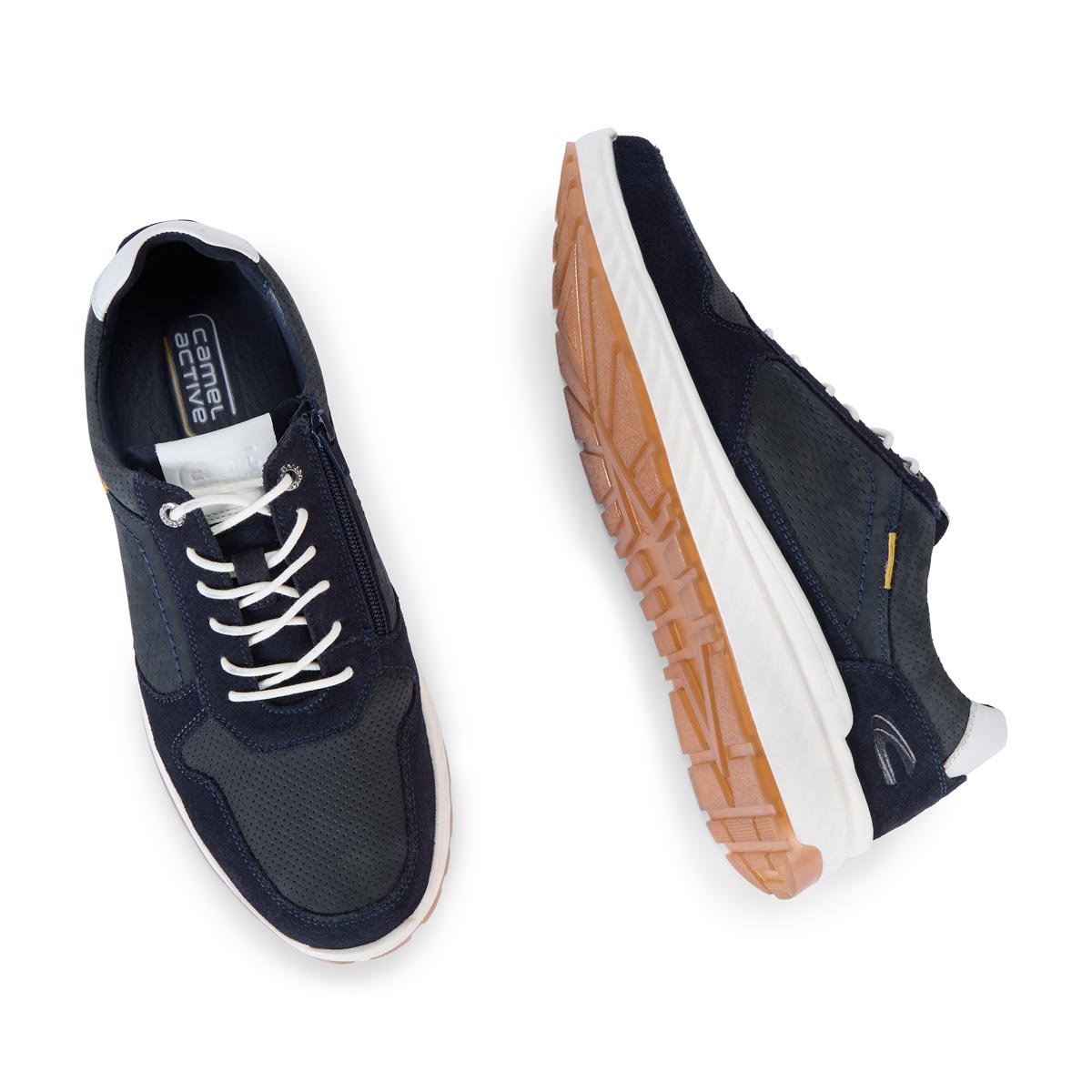 camel active Sneaker mit Reißverschluss dunkelblau