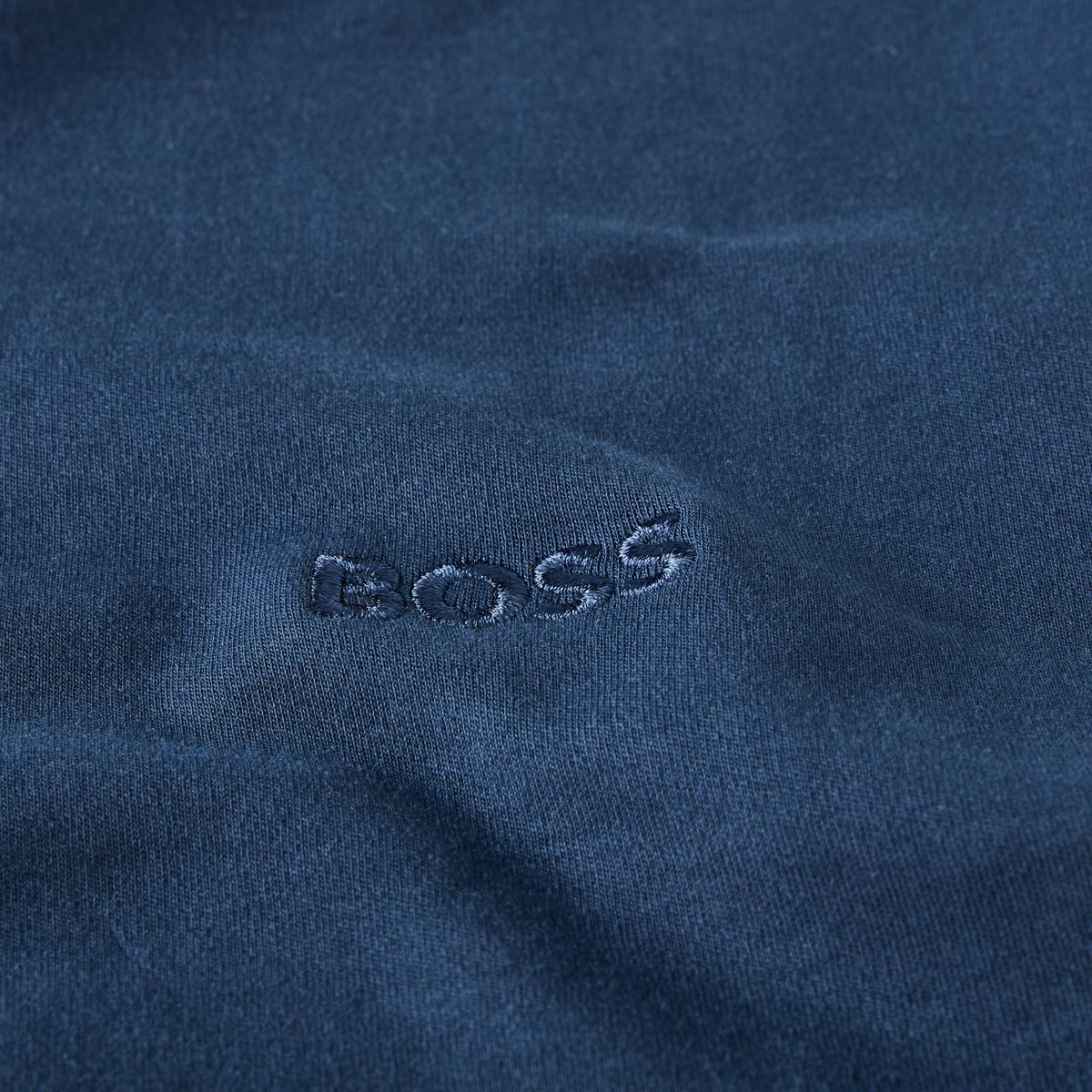 BOSS T-Shirt aus Baumwolle mittelblau