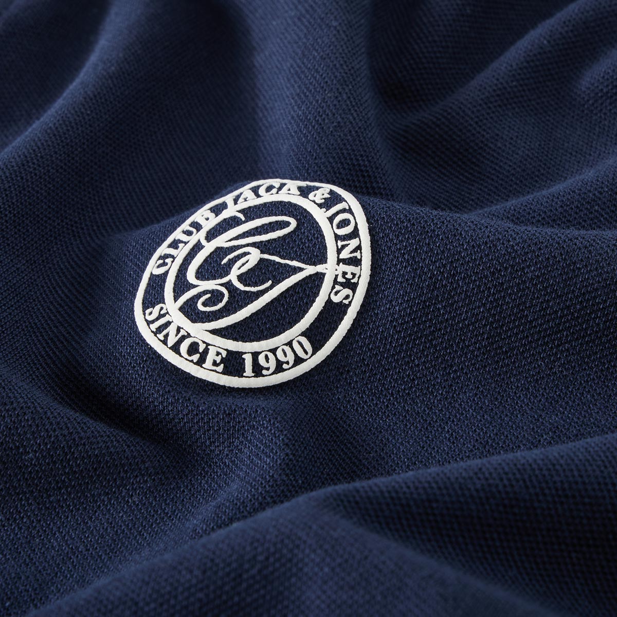 Jack&Jones Poloshirt mit Label-Print blau