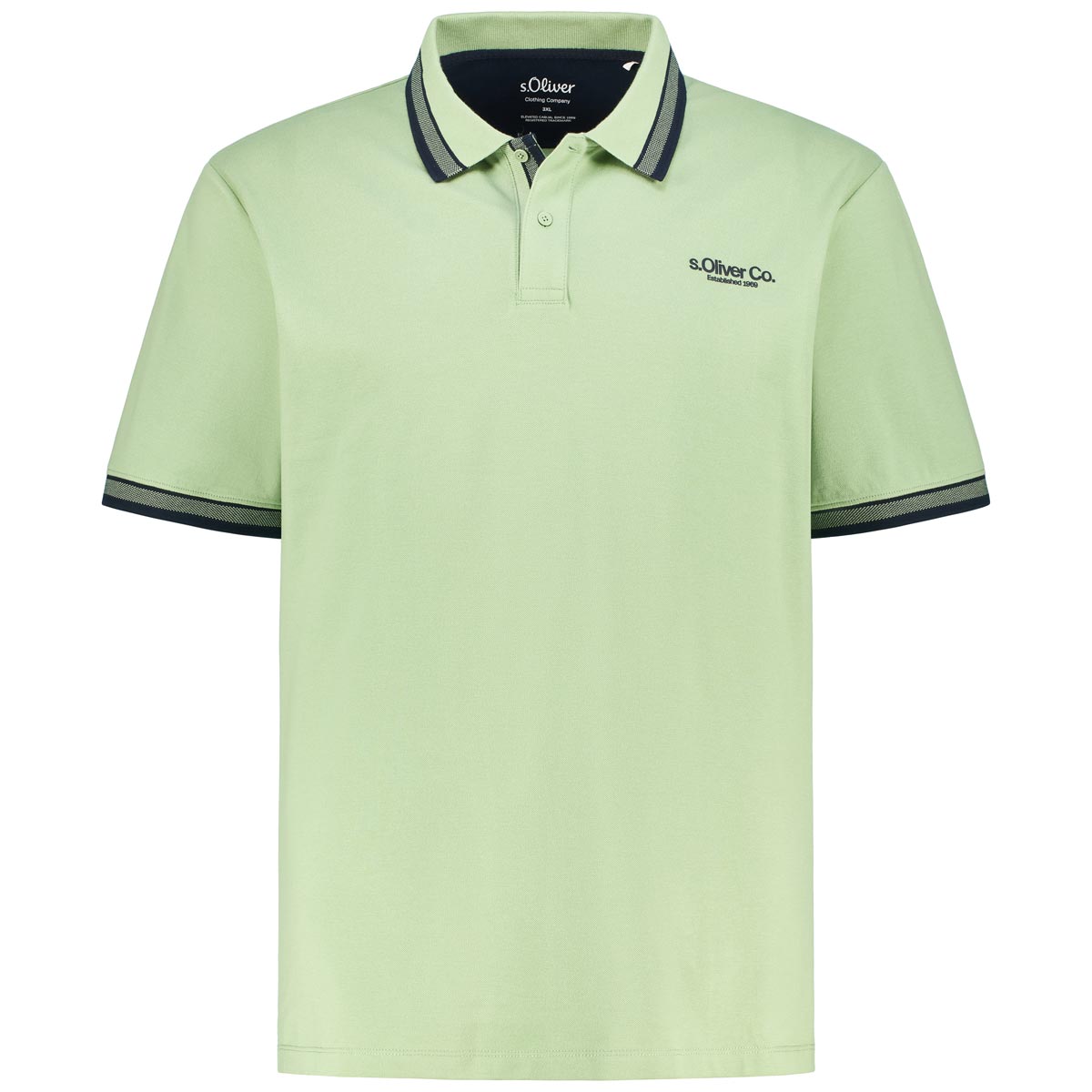 s.Oliver Poloshirt mit Elasthan Farbe grün Größe: 4XL günstig online kaufen