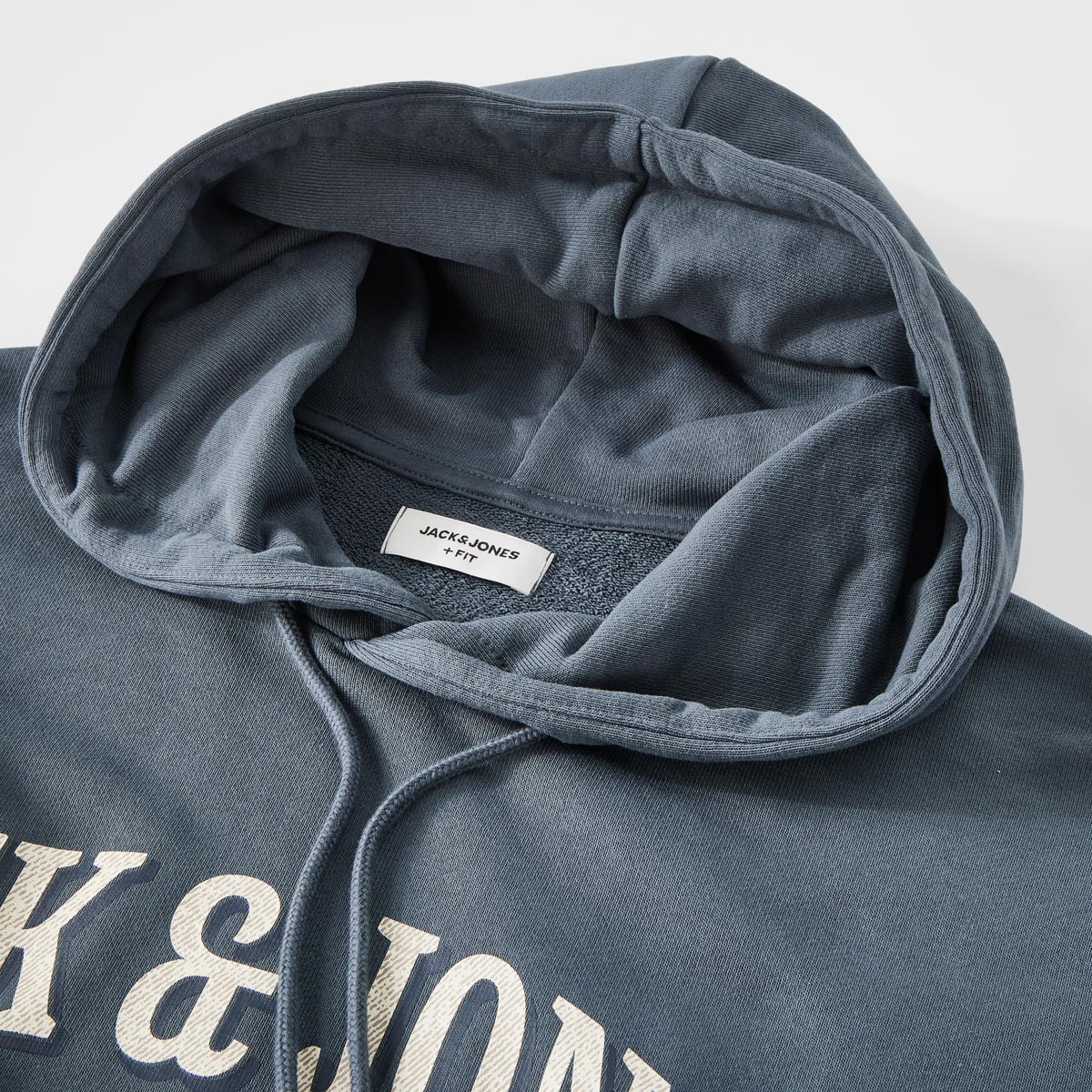 Jack&Jones Hoodie mit Label-Print grau