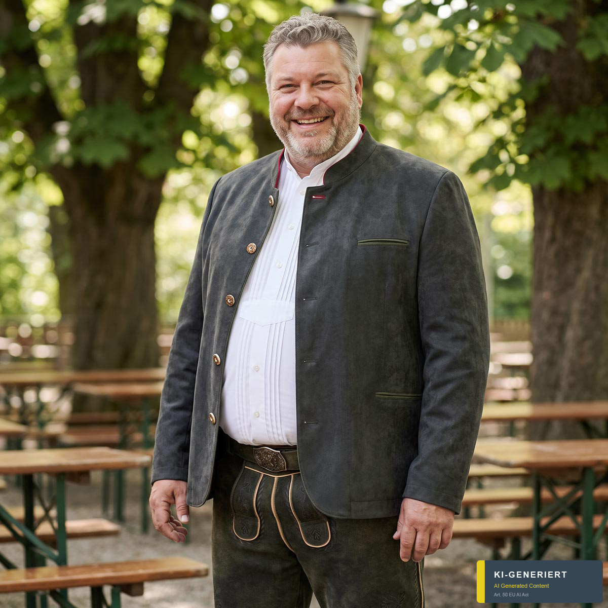 Weis Trachtenjanker "Füssen" dunkelgrau