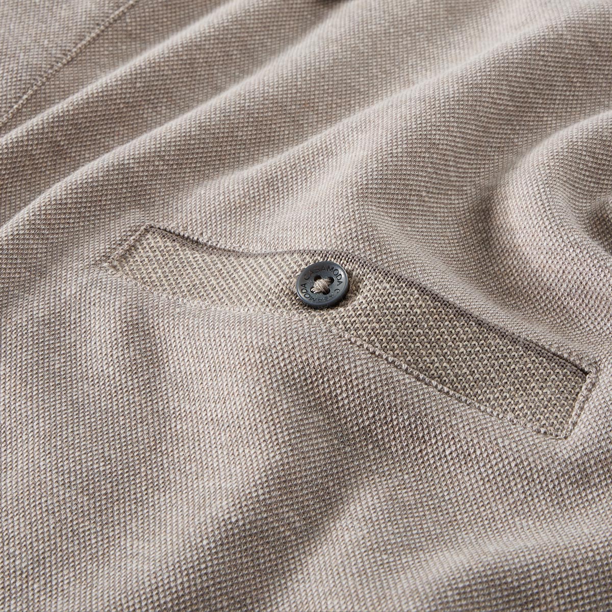 CASA MODA Pflegeleichtes Stretch-Poloshirt beige