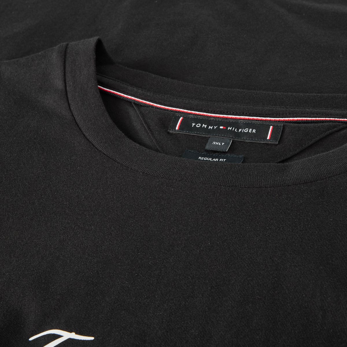 Tommy Hilfiger T-Shirt mit Label-Print schwarz