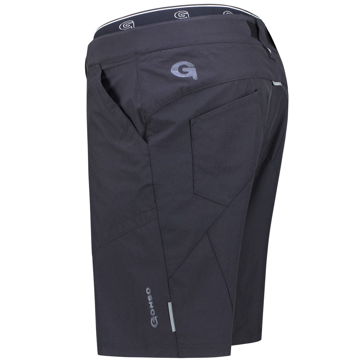 Gonso Bike-Shorts mit einknöpfbarer gepolsterter Innenhose Farbe schwarz Gr günstig online kaufen