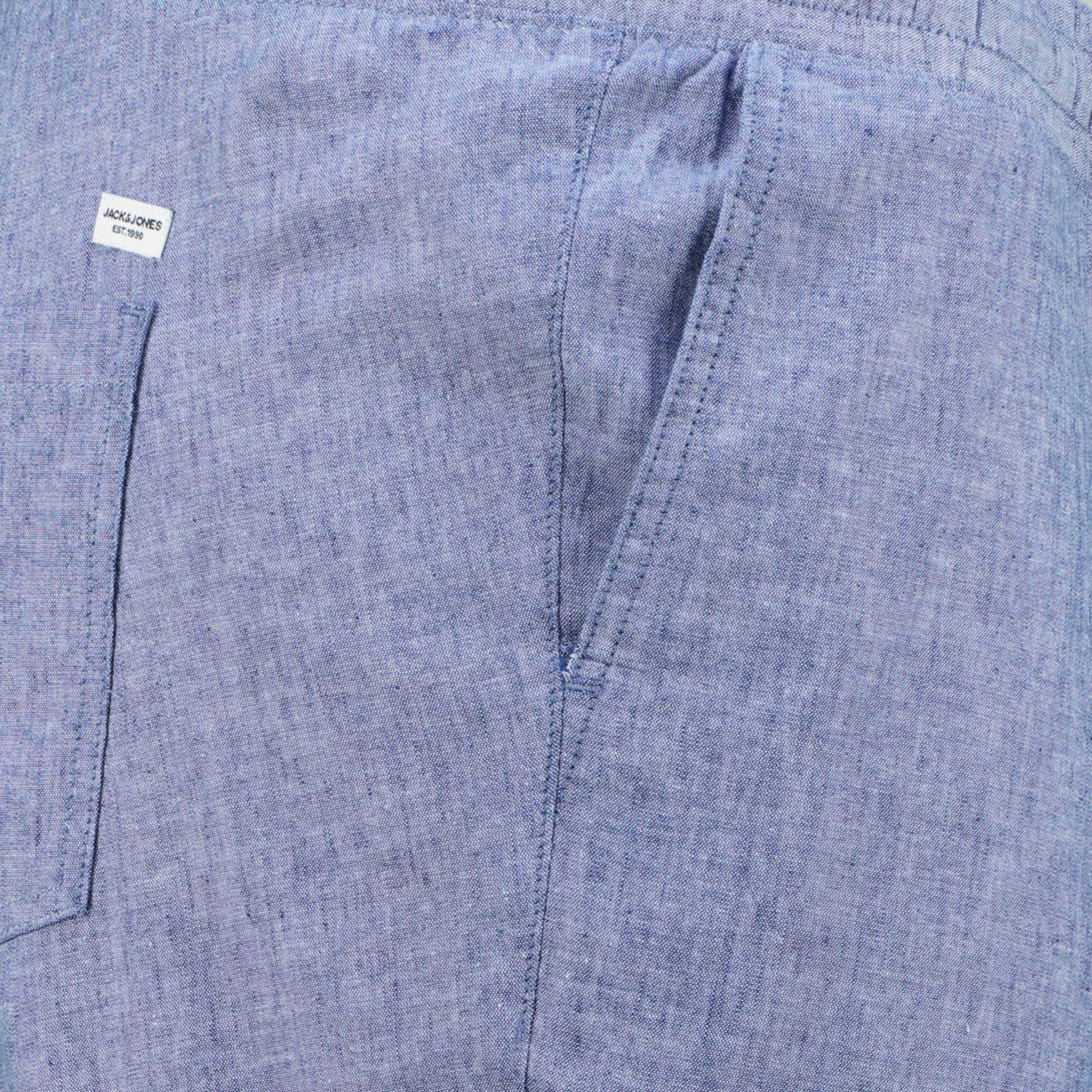 Jack&Jones Jogpants aus Baumwoll-Leinenmix jeansblau