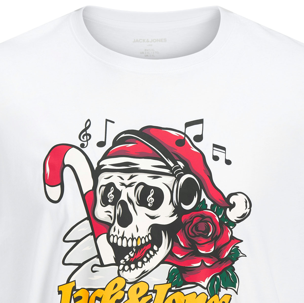 Jack&Jones T-Shirt mit Skull-Print weiß Jack&Jones T-Shirt mit Skull-Print weiß