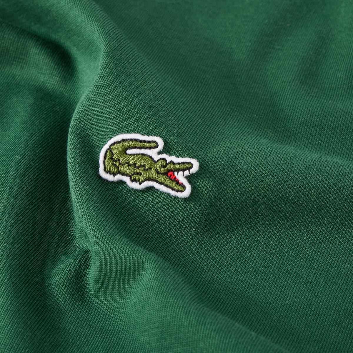 LACOSTE T-Shirt aus Baumwolljersey dunkelgrün