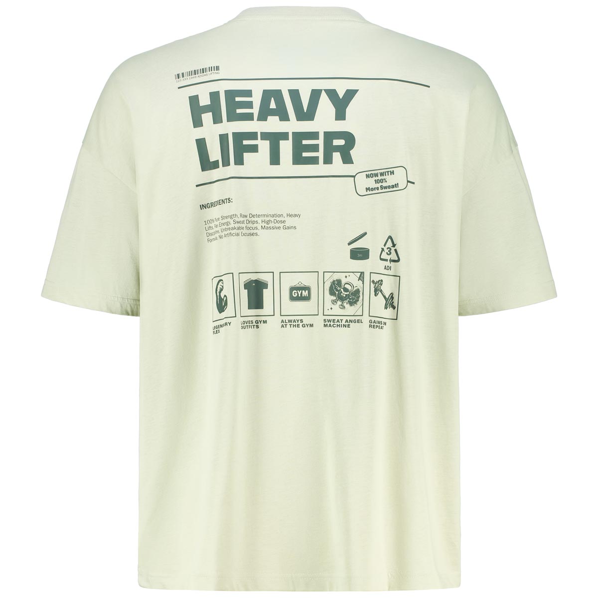 adidas T-Shirt mit Elasthan grün