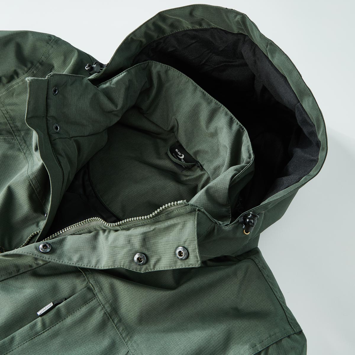 Blue Wave Wattierte Funktionsjacke, wasser- und winddicht khaki