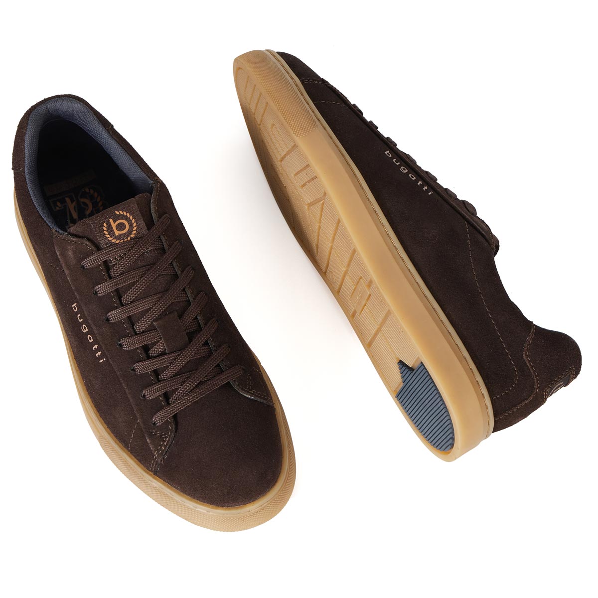 bugatti Sneaker mit Wechselfußbett braun