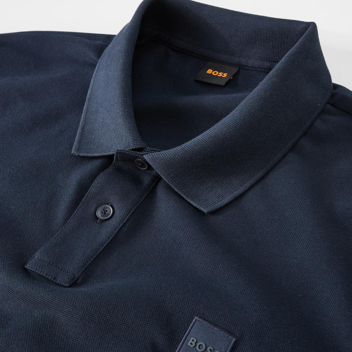 BOSS Poloshirt mit Elasthan dunkelblau
