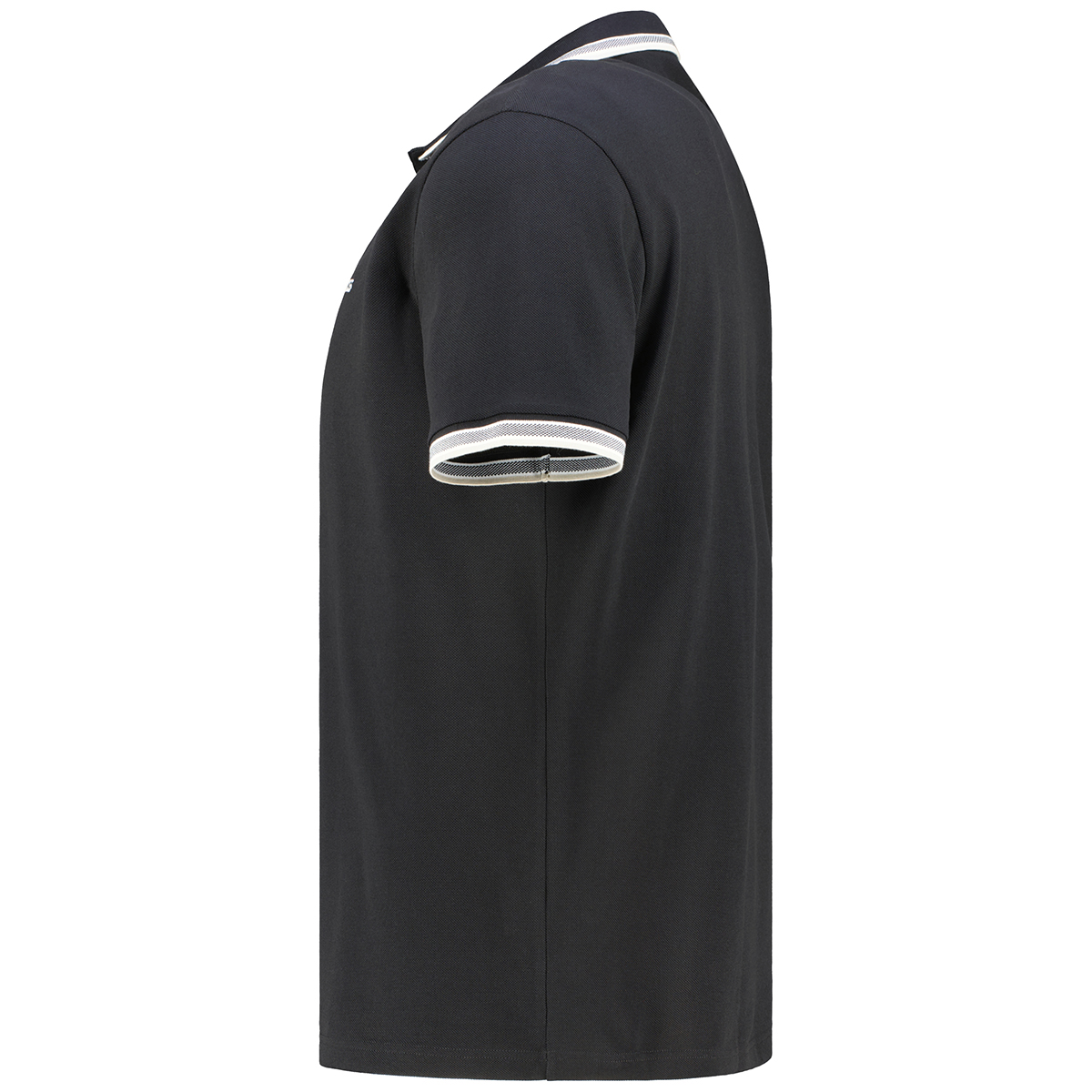 BOSS Poloshirt mit Kontrastdetails schwarz