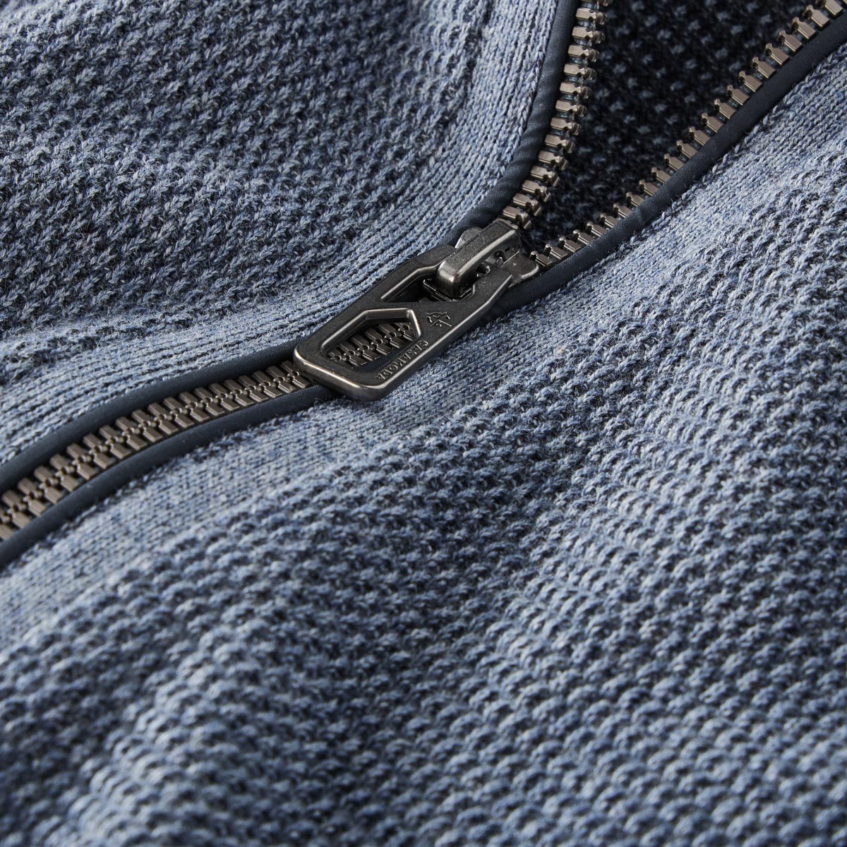 CASA MODA Strickjacke aus Baumwolle hellgrau
