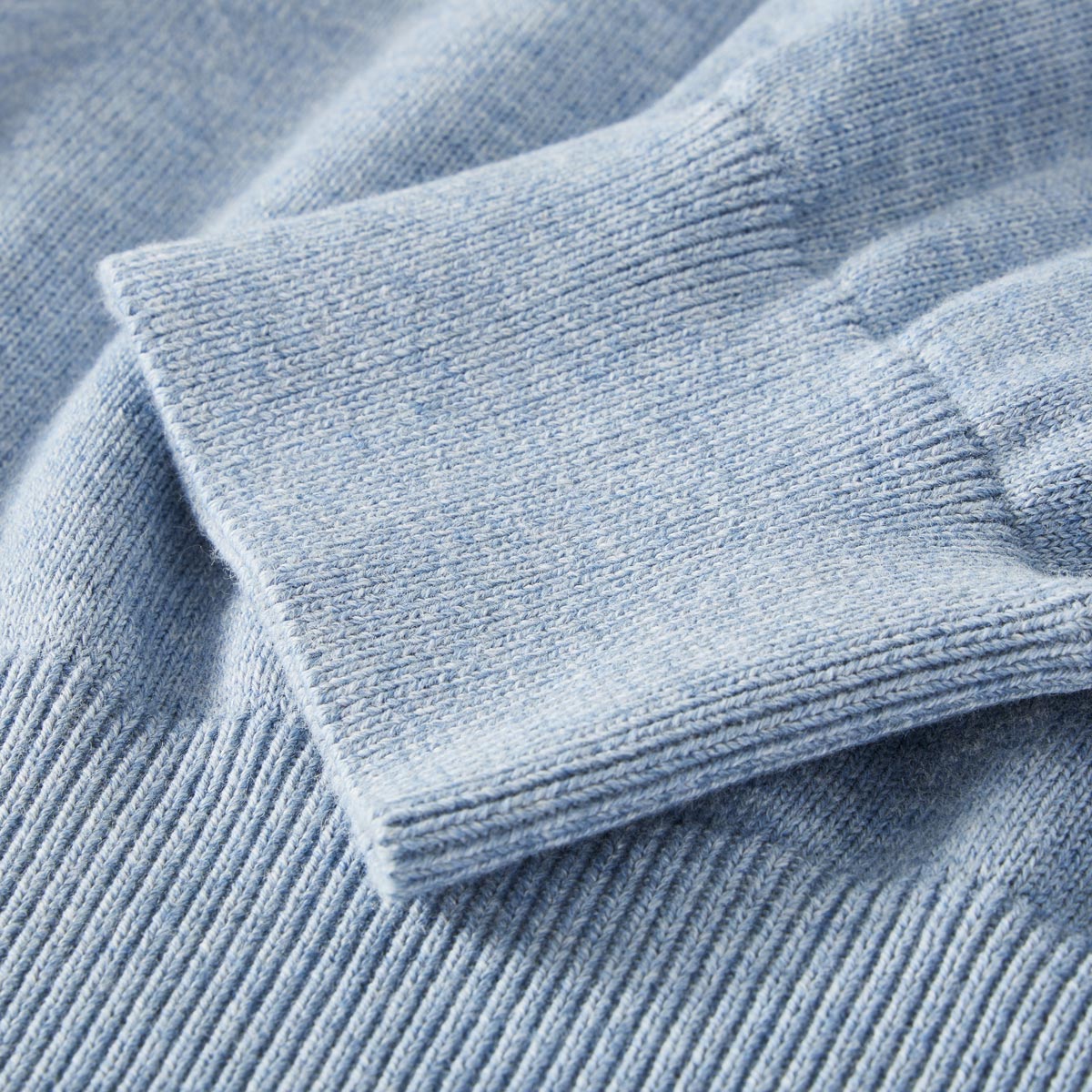 CASA MODA Feinstrickpullover aus Pima-Baumwolle blau