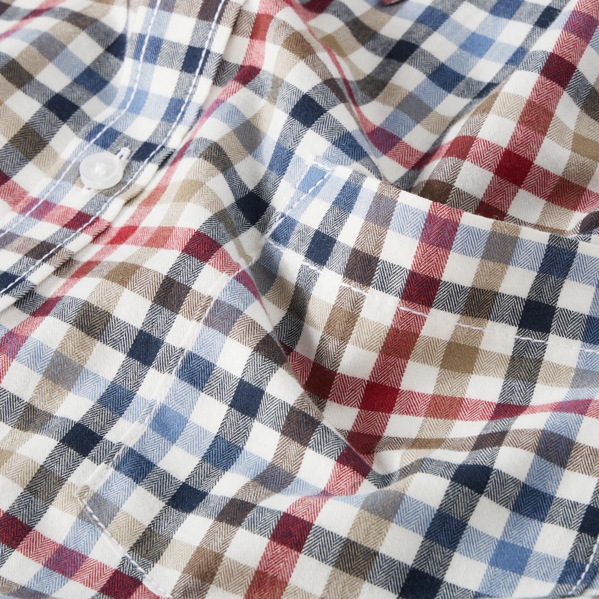 Pfundskerl Flanellhemd mit Karo-Muster rot