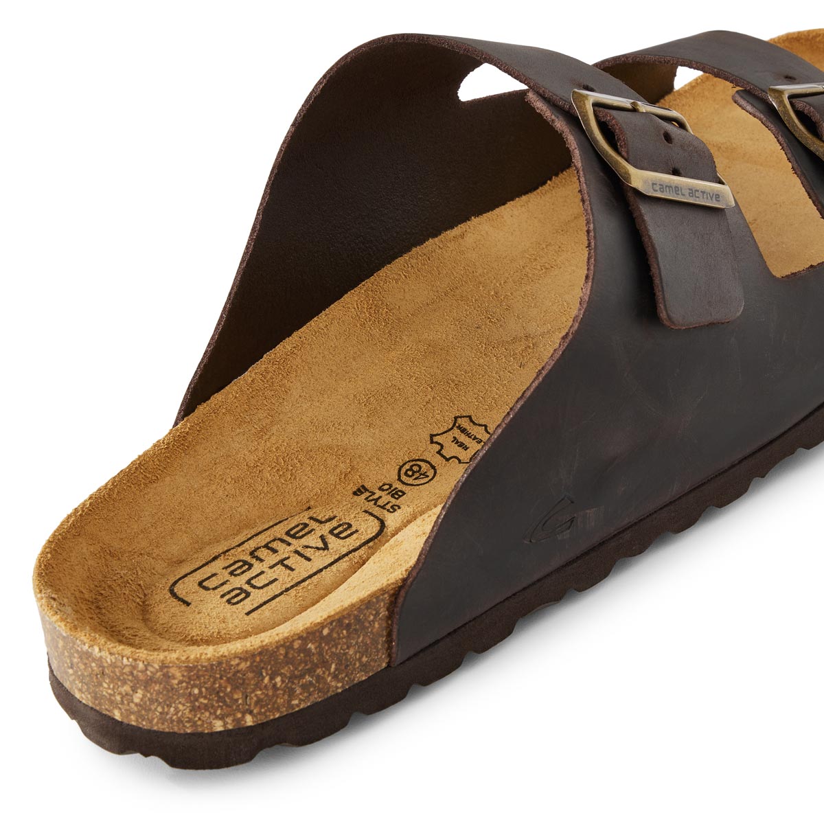 camel active Riemensandale aus Leder braun