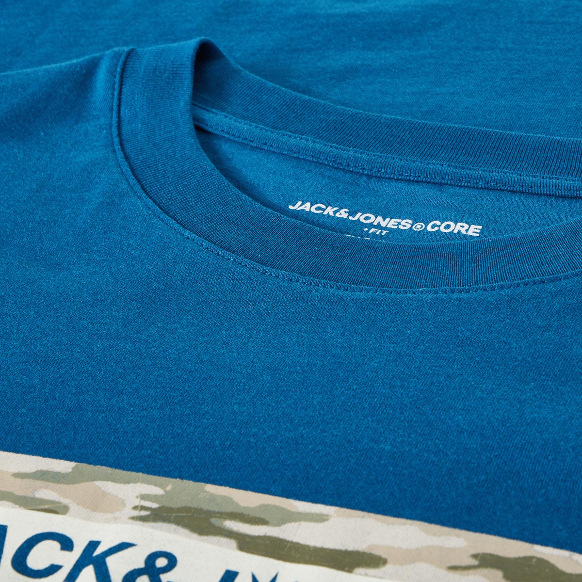 Jack&Jones T-Shirt mit Label-Print Farbe dunkelblau Größe: 3XL günstig online kaufen