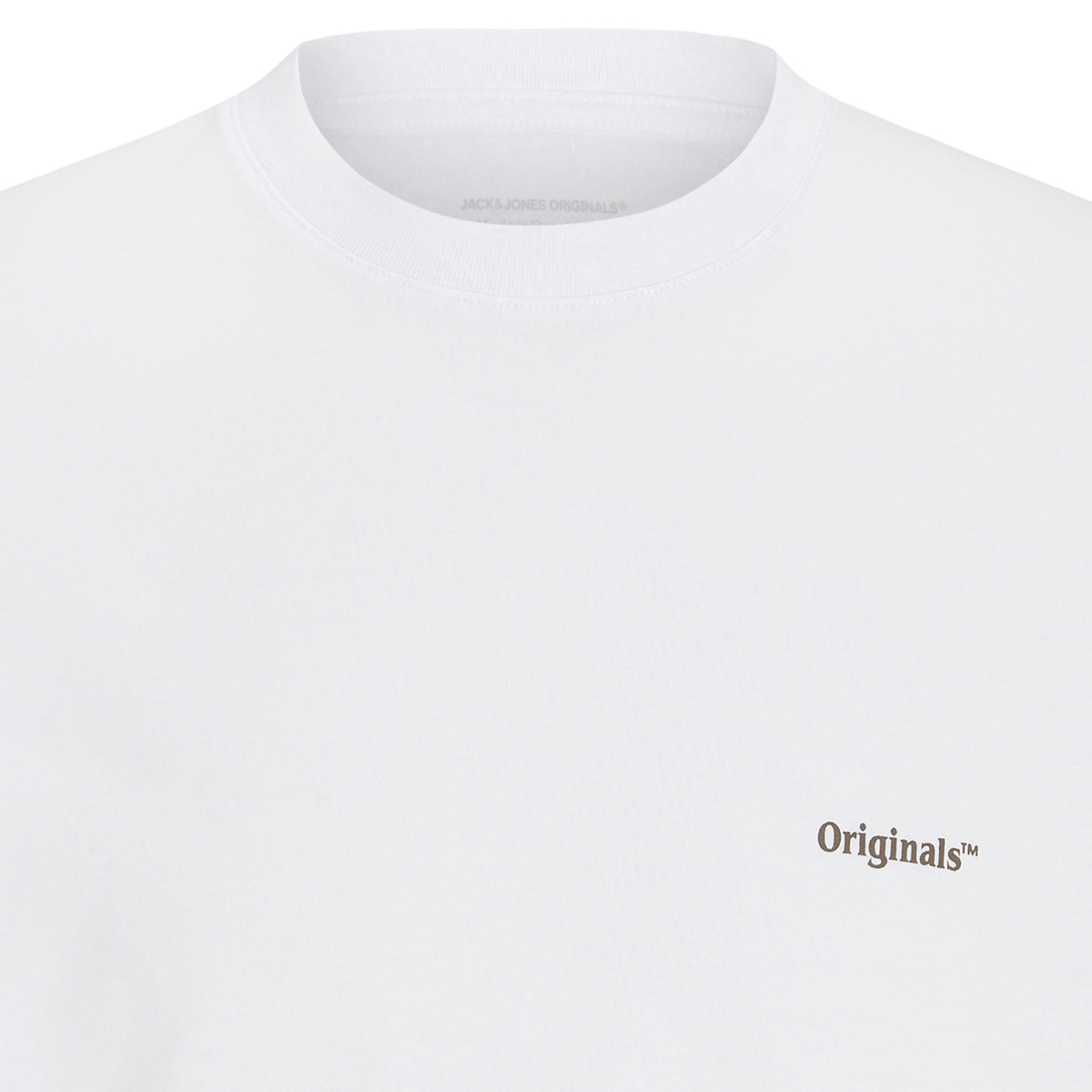 Jack&Jones T-Shirt mit Print auf Vorder- und Rückseite weiß