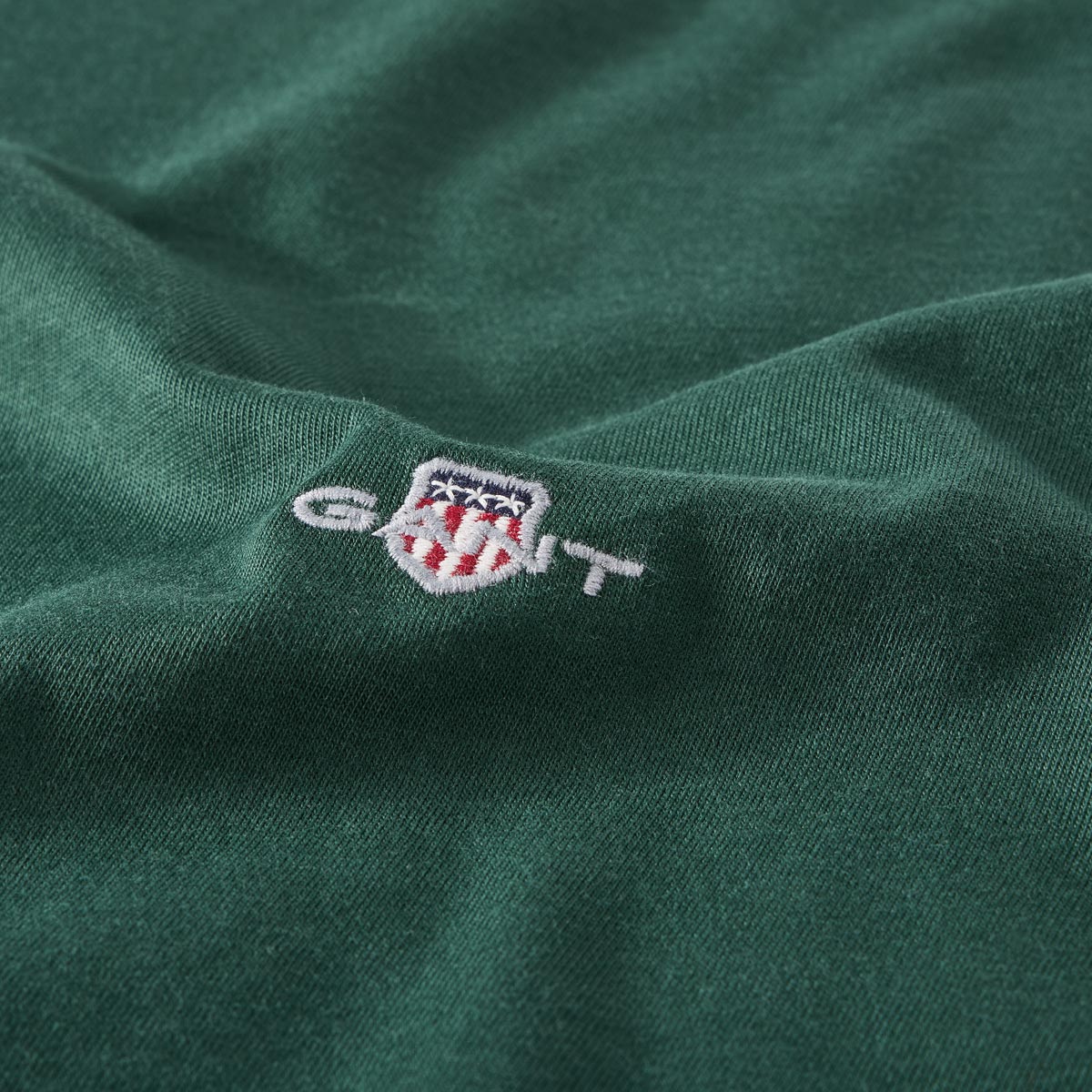 Gant T-Shirt aus Baumwolle dunkelgrün