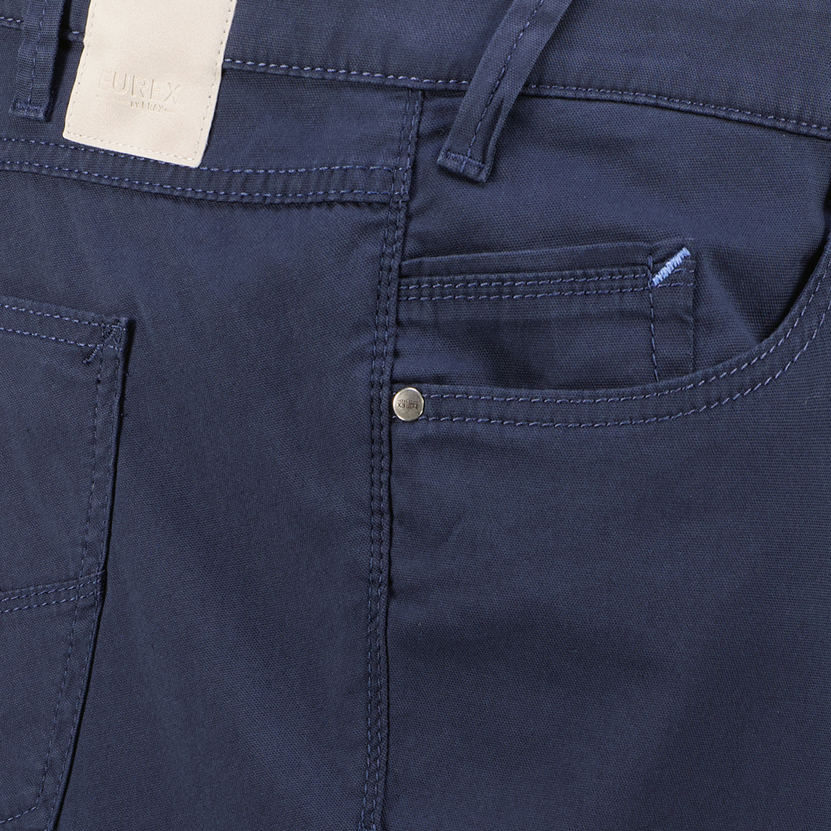 Eurex by Brax Baumwollhose "Luke" mit Stretch, Tapered Fit blau