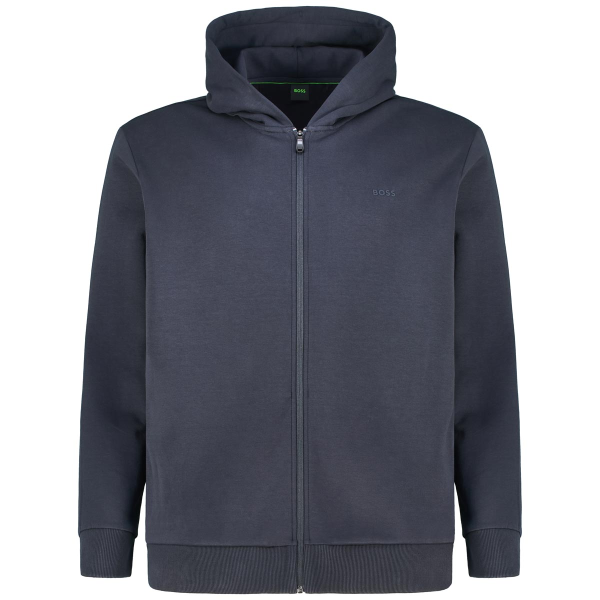 BOSS Sweatjacke mit Stretch Farbe dunkelblau Größe: 6XL günstig online kaufen