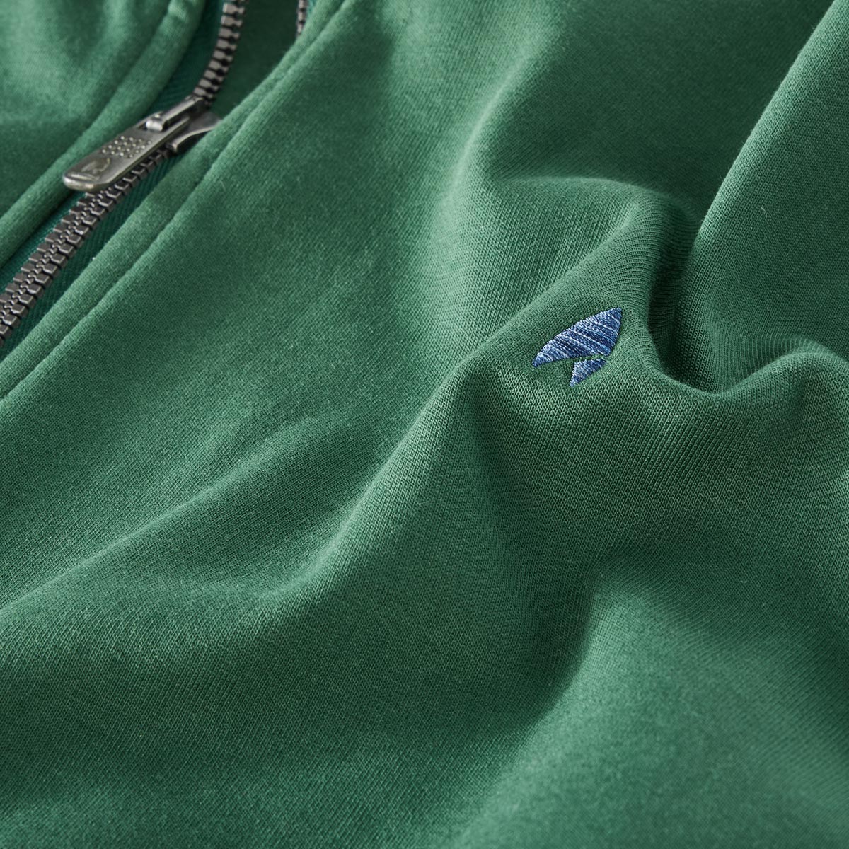 RAGMAN Sweatjacke aus Baumwollmischung dunkelgrün