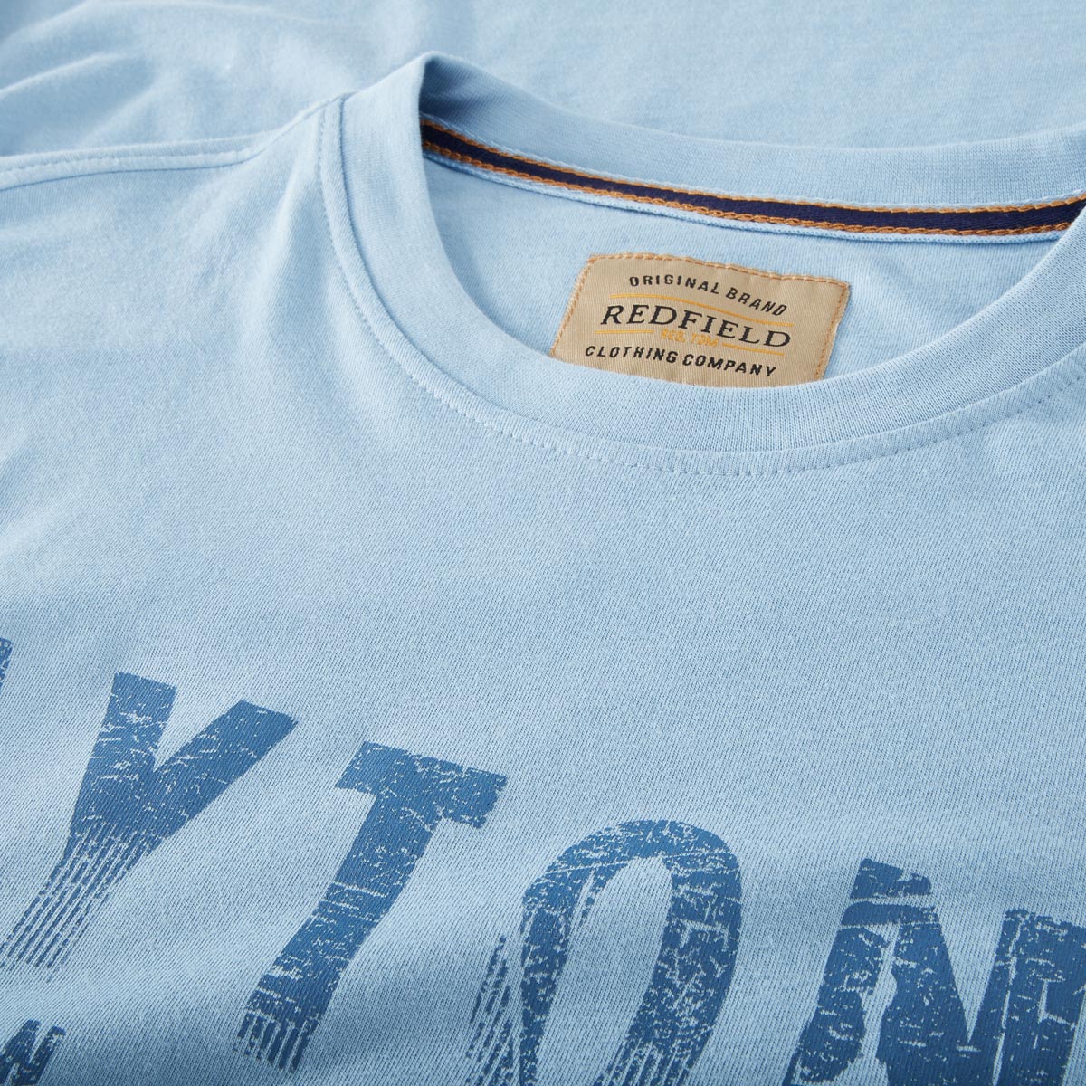 Redfield Longsleeve mit Print hellblau