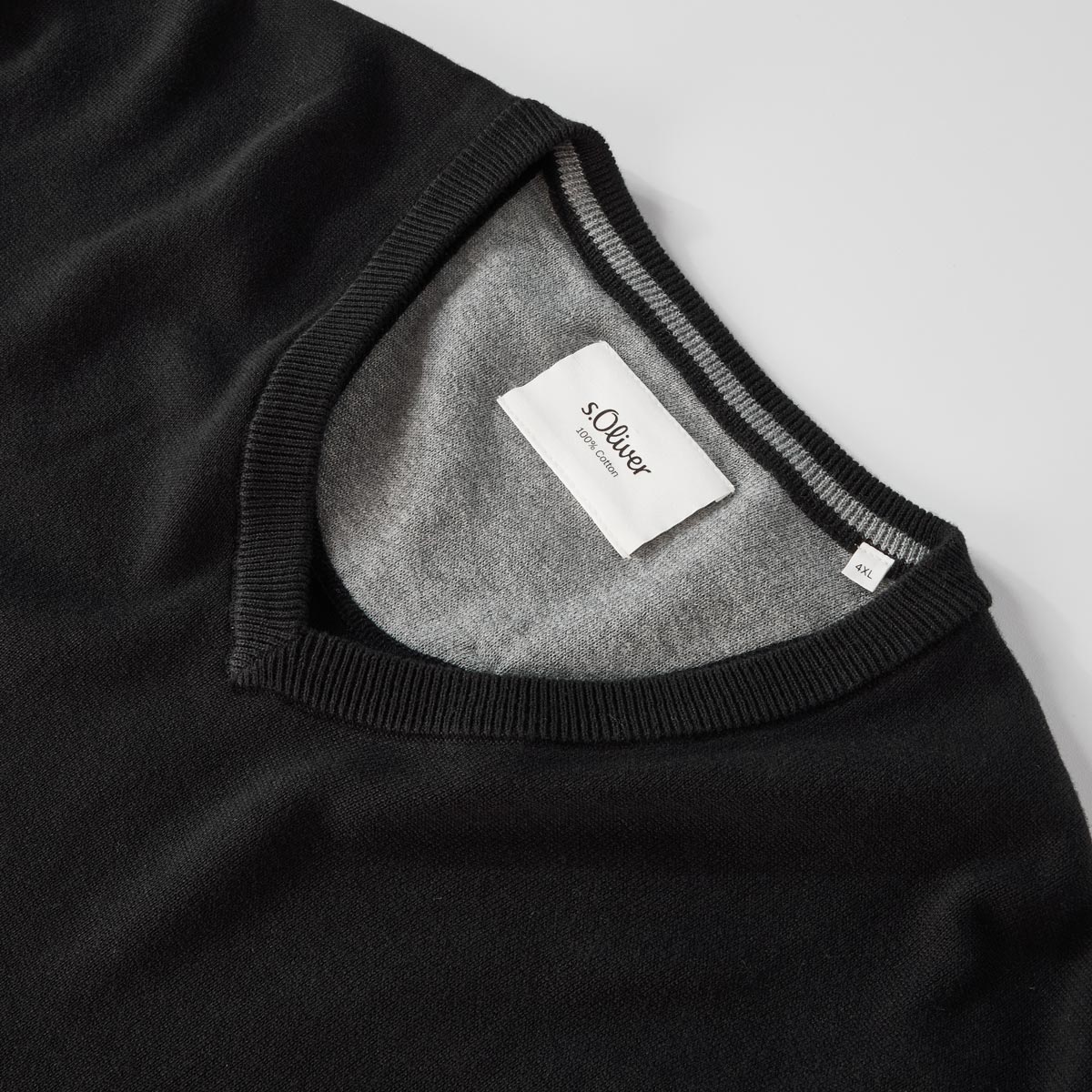 s.Oliver Strick-Pullover schwarz