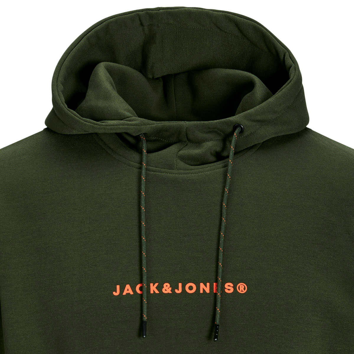 Jack&Jones Hoodie mit Label-Print oliv