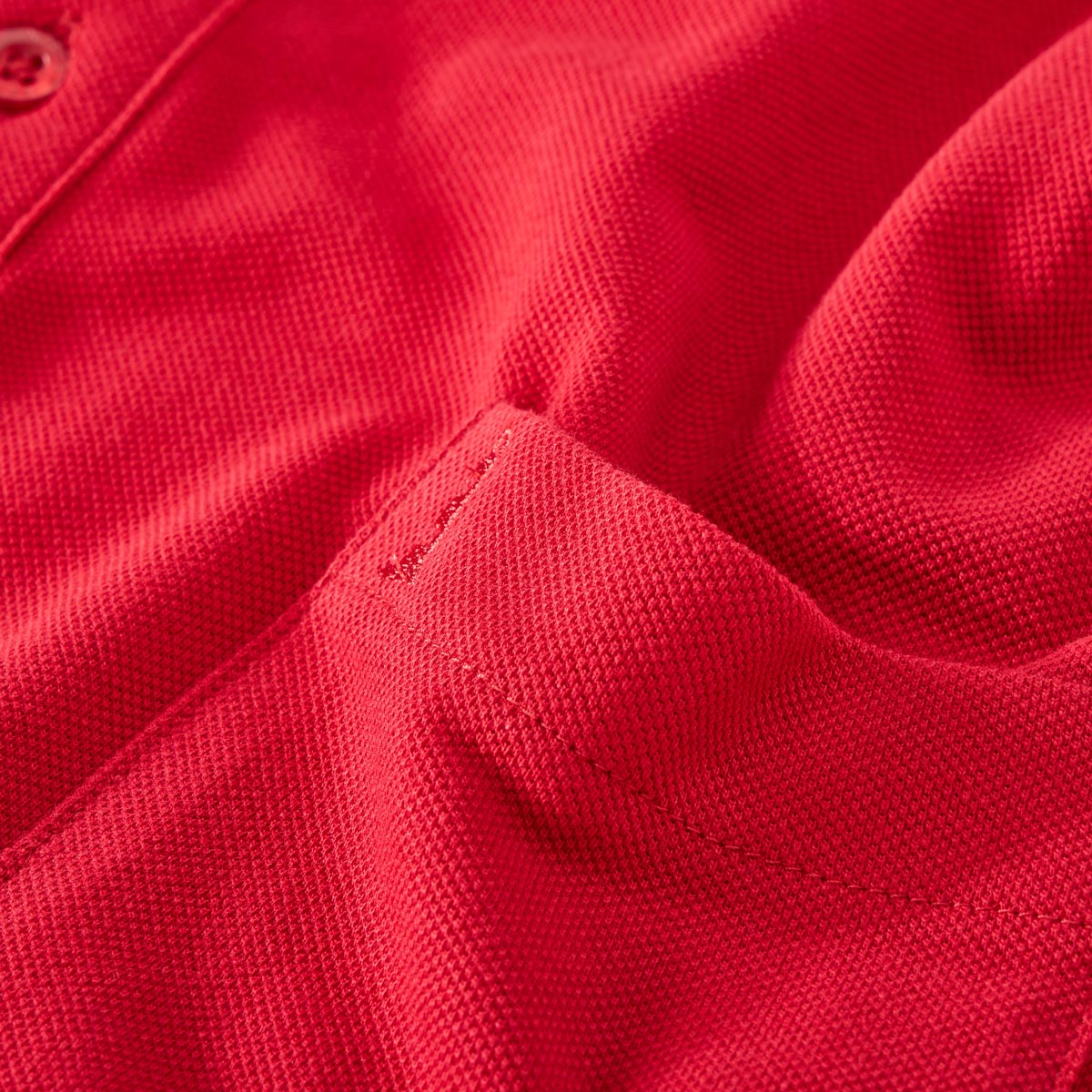 North Poloshirt aus Baumwoll-Piqué rot