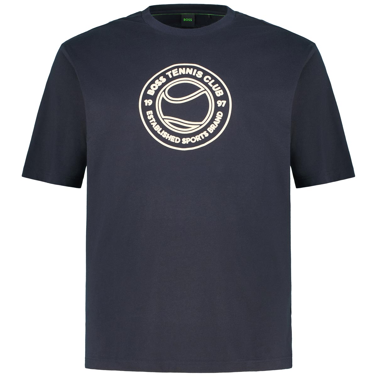 BOSS T-Shirt mit Label-Print Farbe dunkelblau Größe: 5XL günstig online kaufen