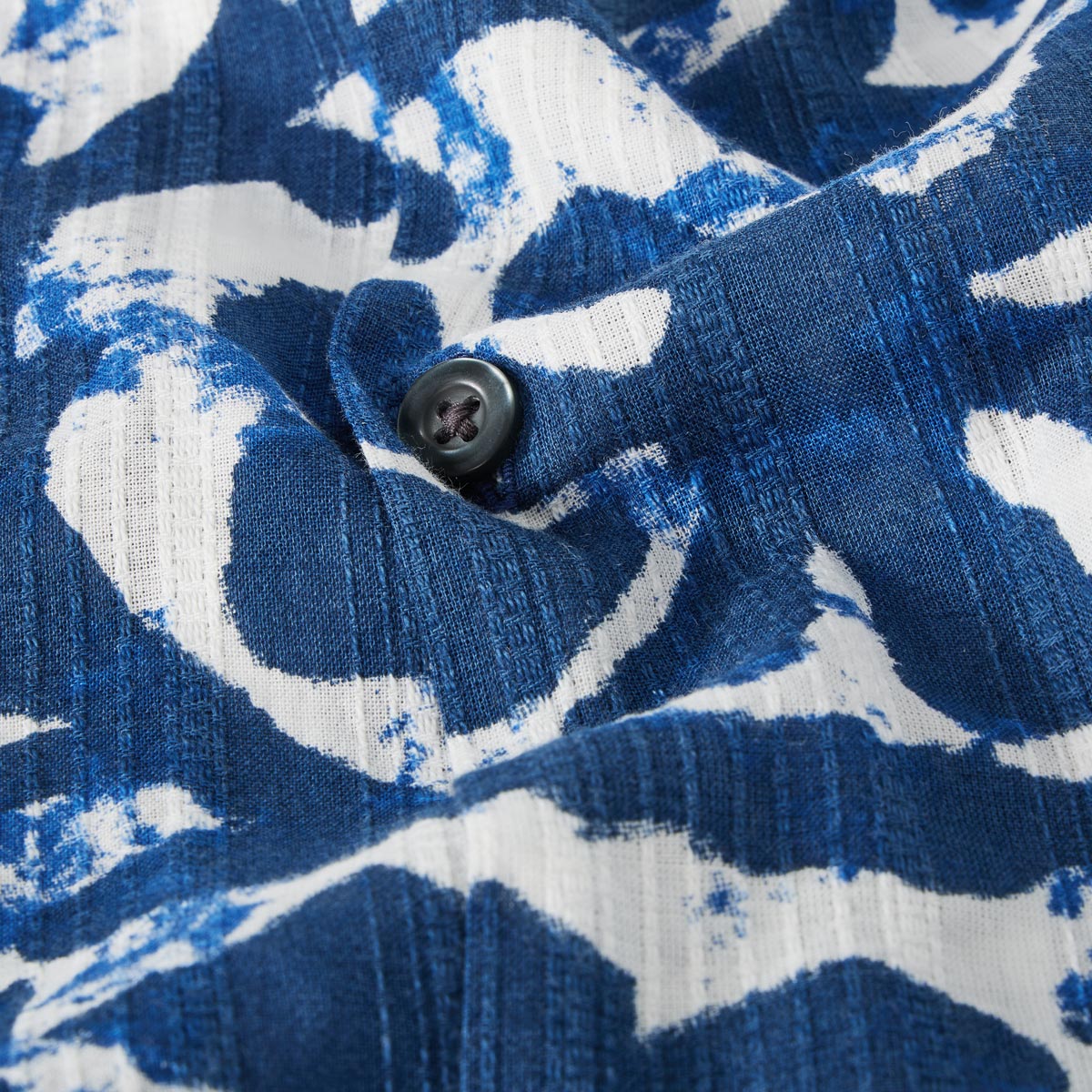 Jack&Jones Freizeithemd mit Allover-Muster blau