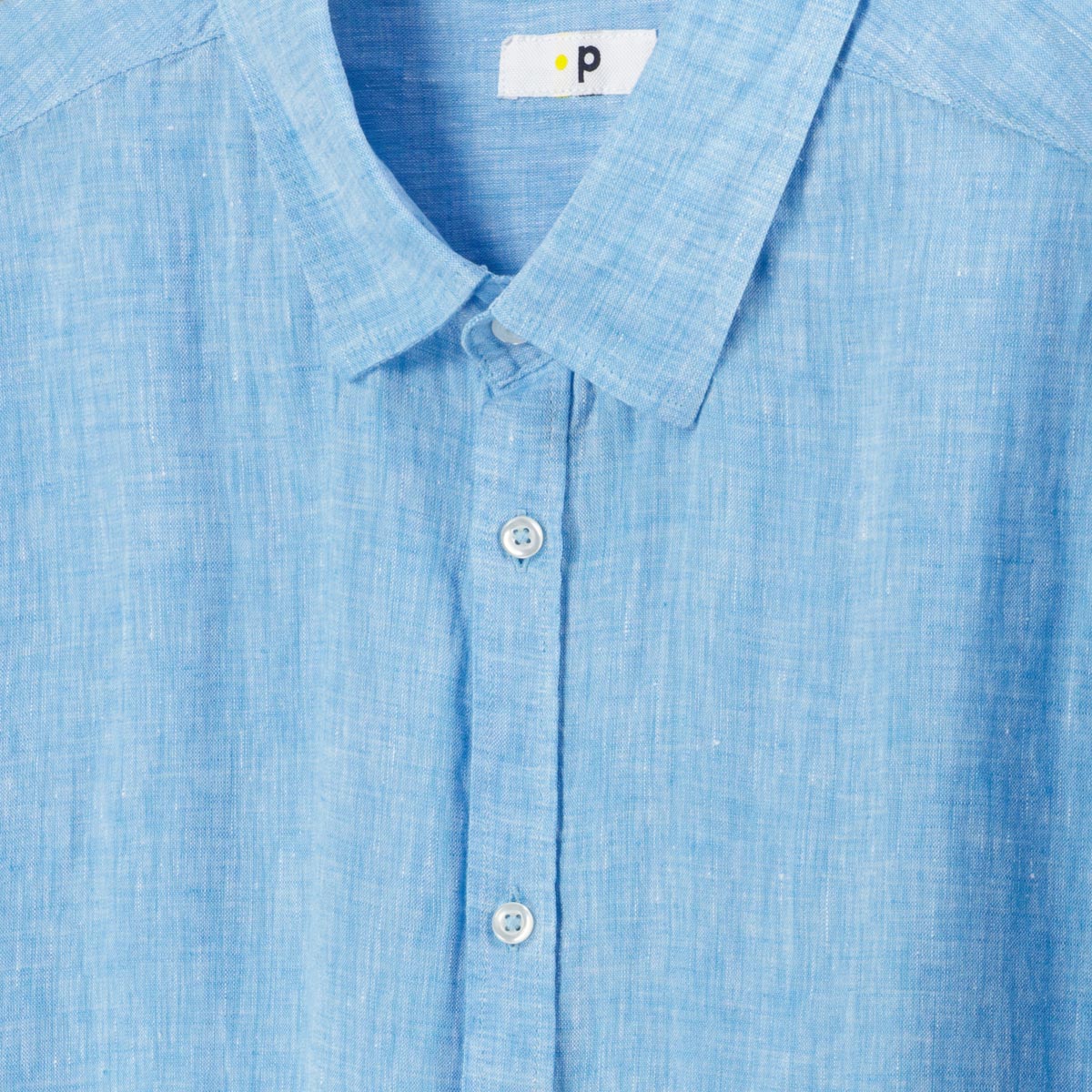 Pfundskerl Freizeithemd aus Leinen azur
