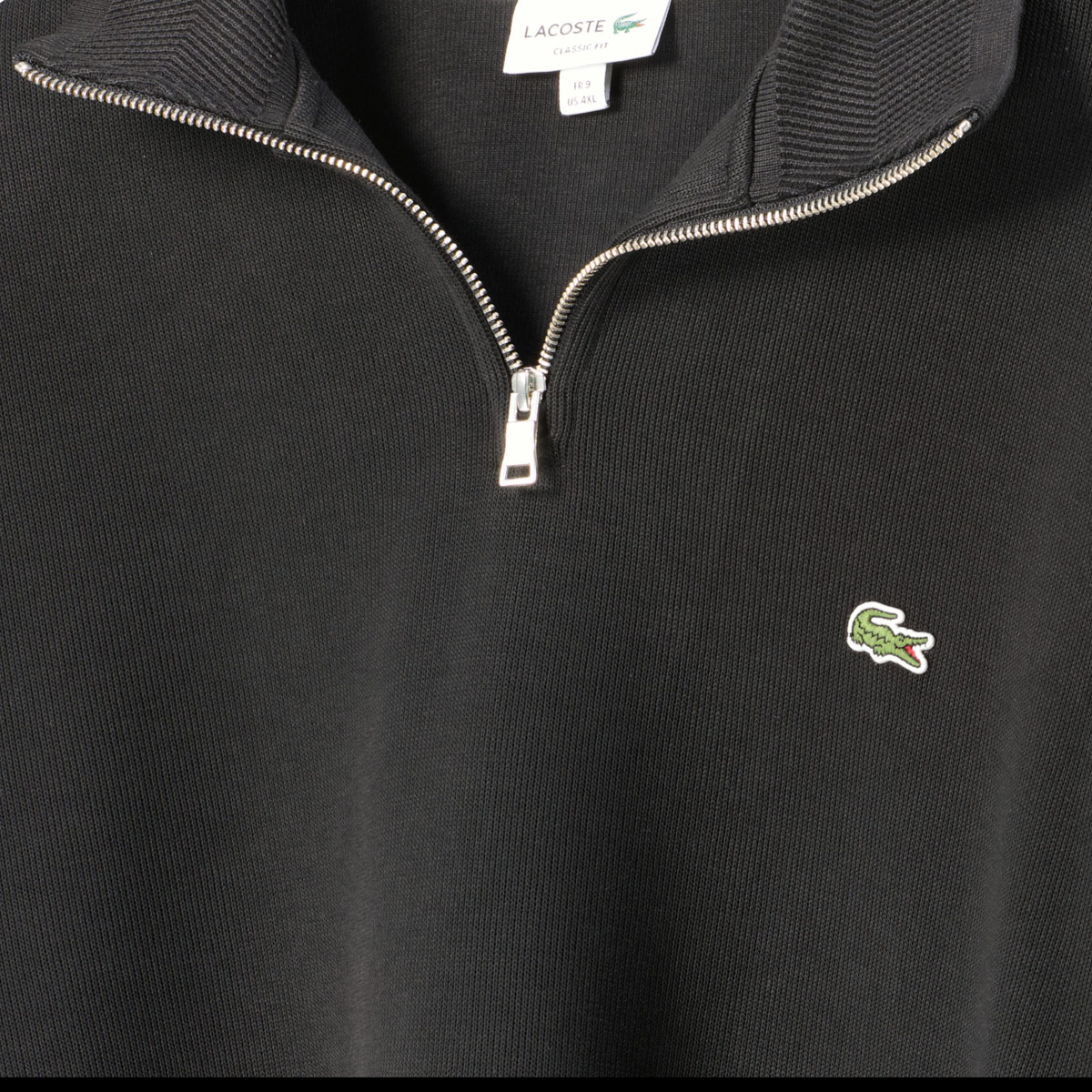 LACOSTE Sweatshirt aus Biobaumwolle schwarz