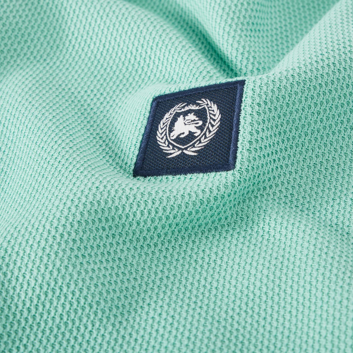 Lerros Poloshirt mit Strukturgewebe mint