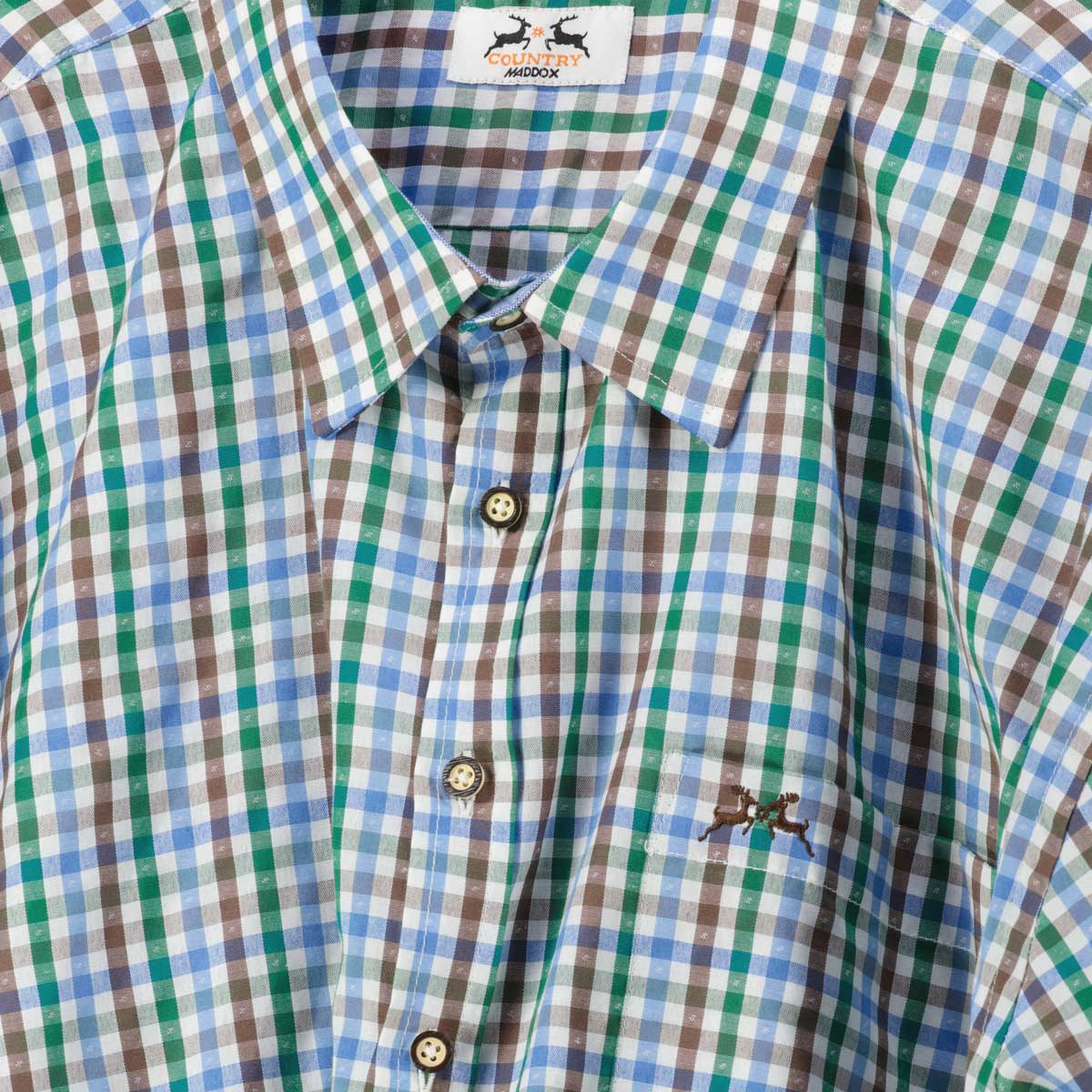 Maddox Kariertes Trachtenhemd blau/grün Maddox Kariertes Trachtenhemd blau/grün