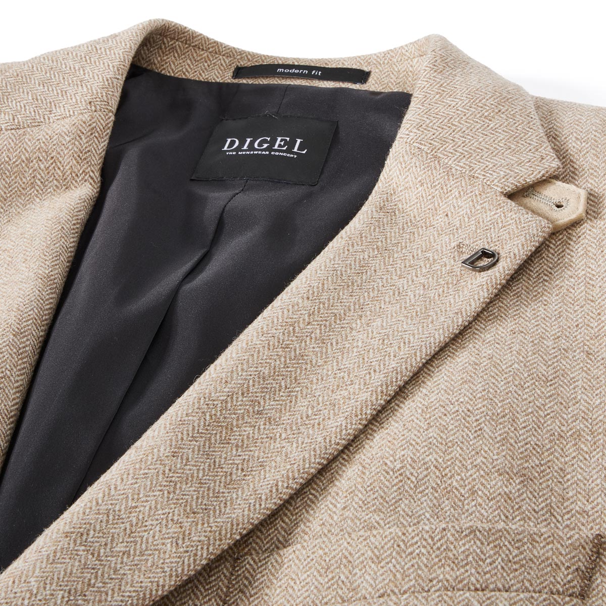 Digel Sakko aus Wollmix mit Stretch beige