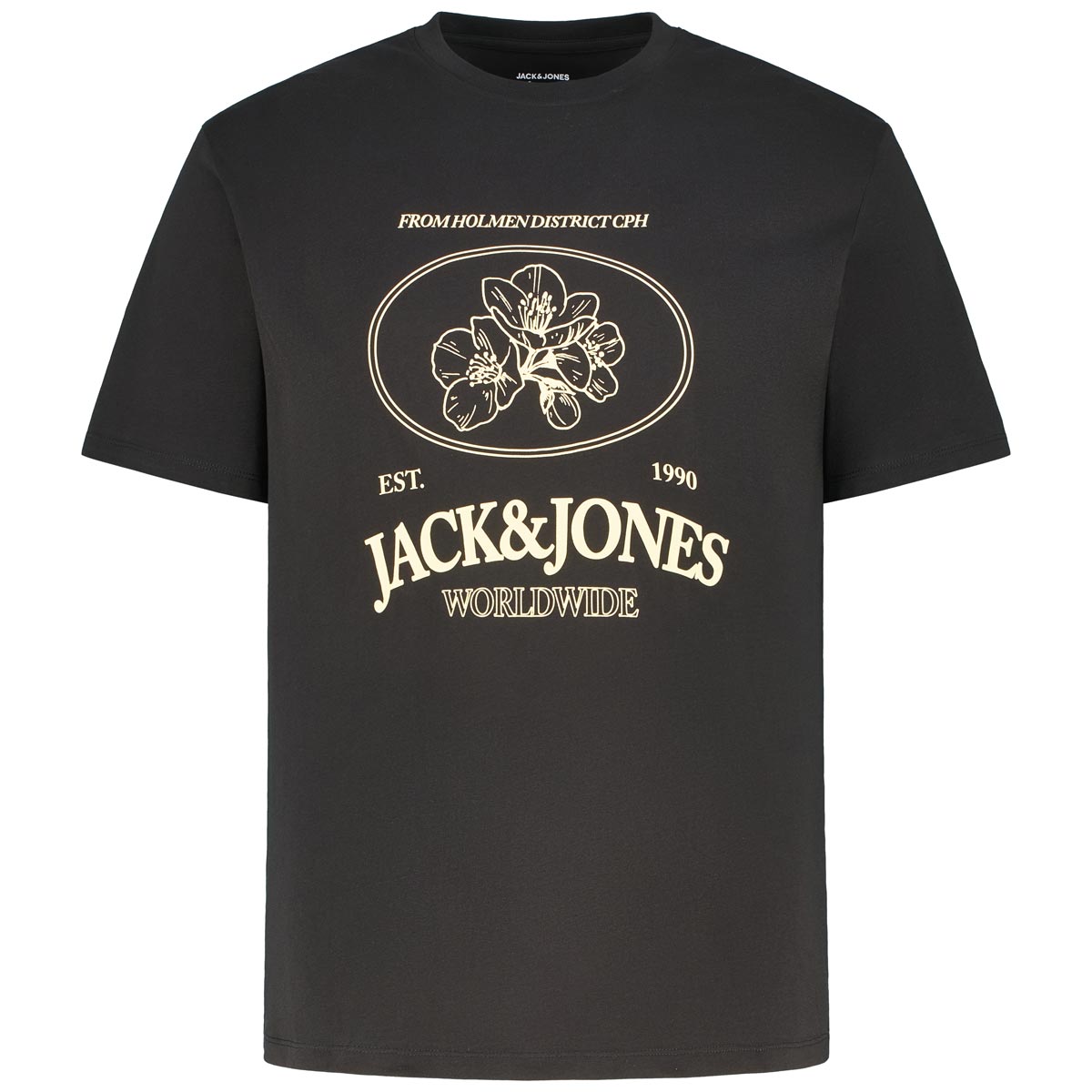 T-Shirt mit Label-Print