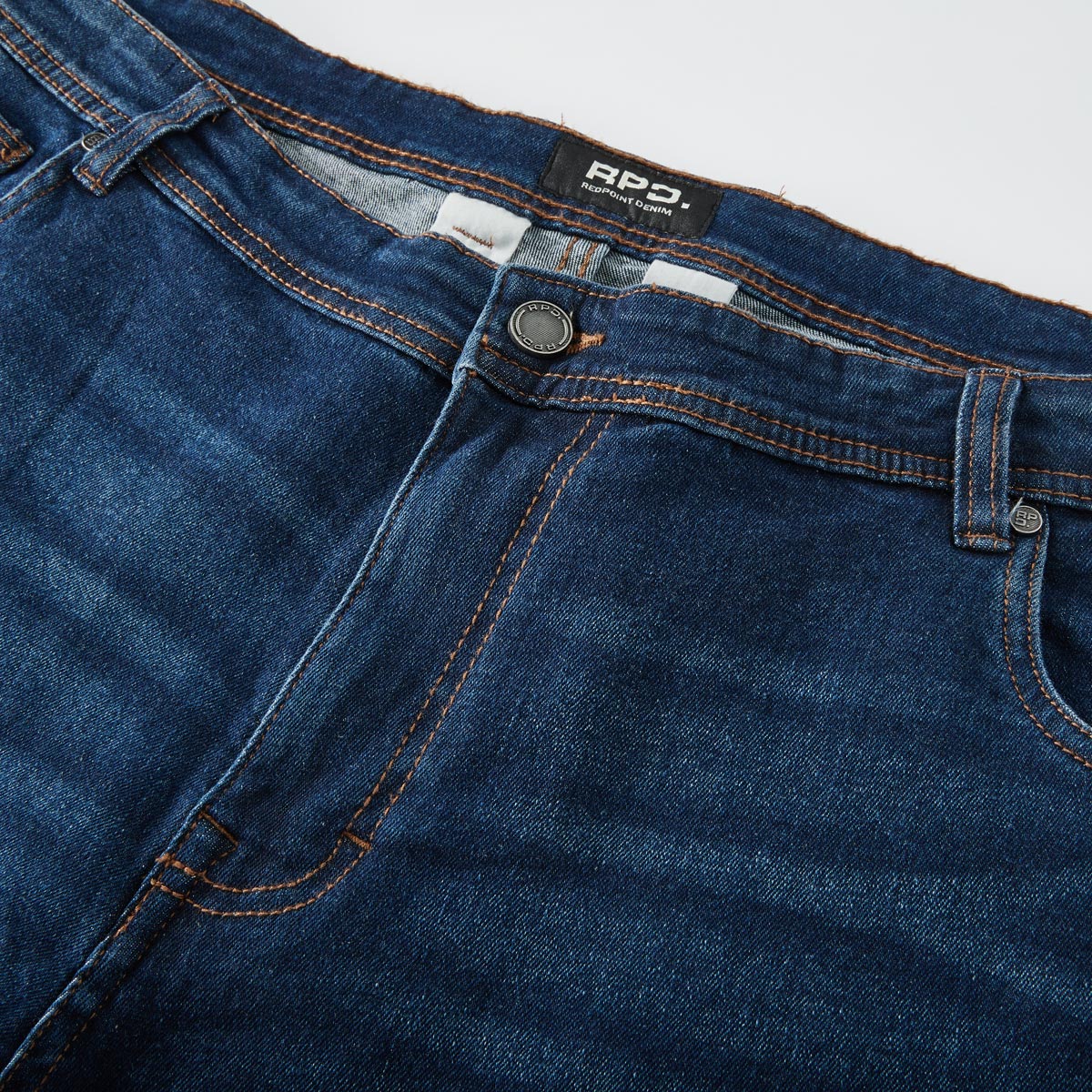 Redpoint Jeans-Shorts mit Stretch dunkelblau