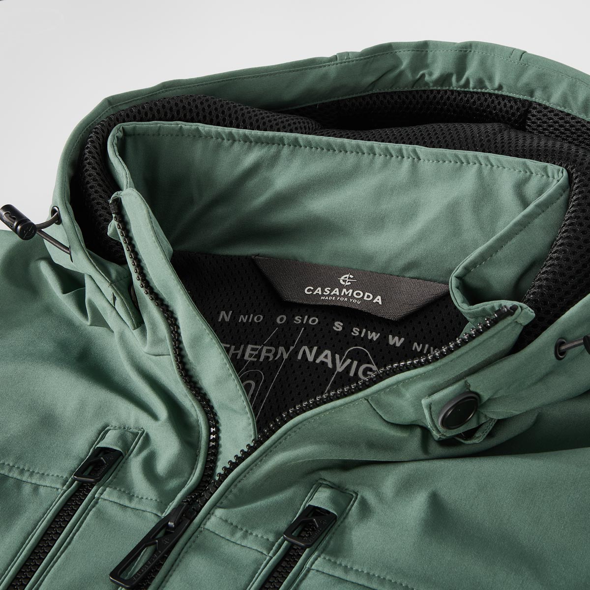 CASA MODA Softshell-Funktionsjacke, winddicht grün