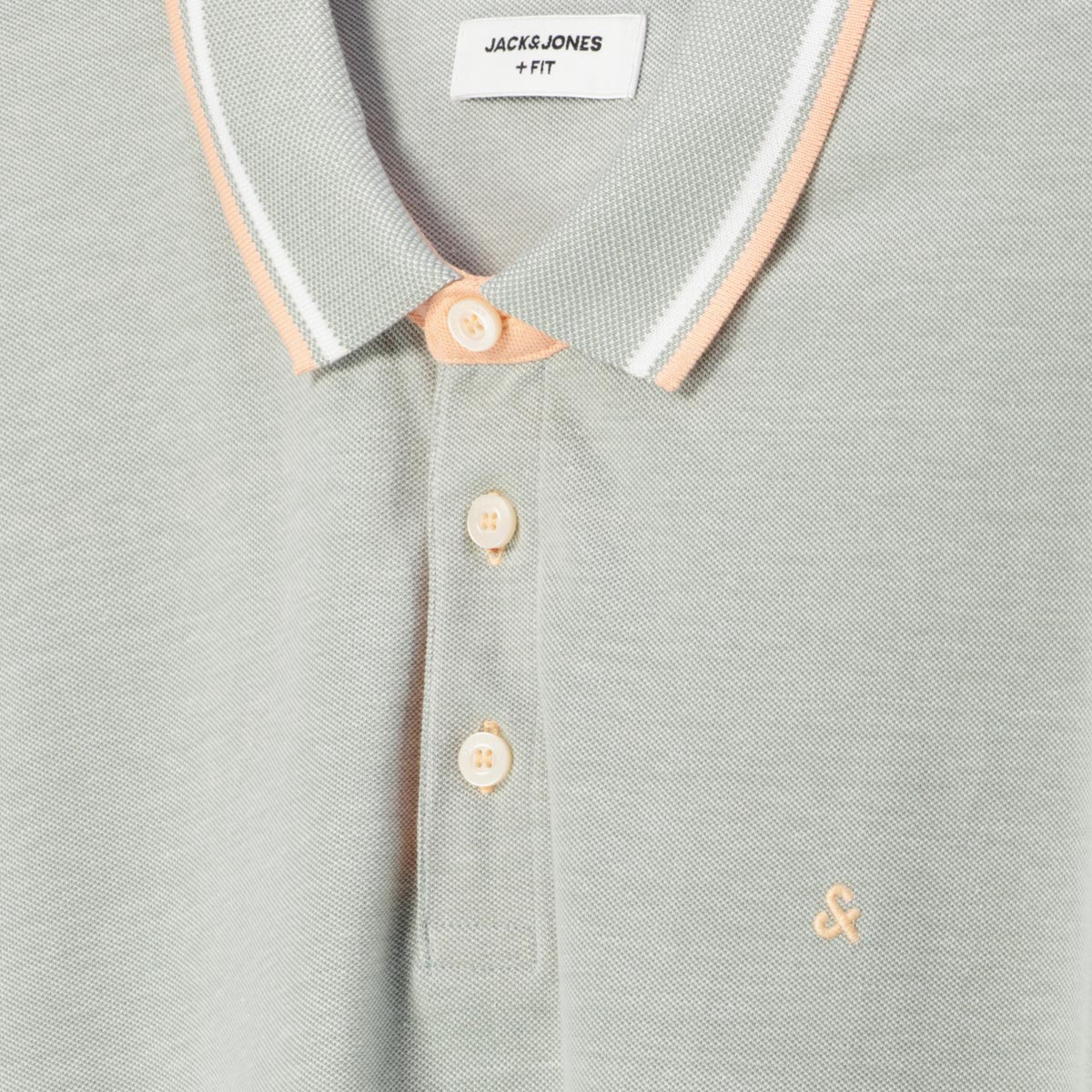 Jack&Jones Poloshirt mit Kontrastdetails grün