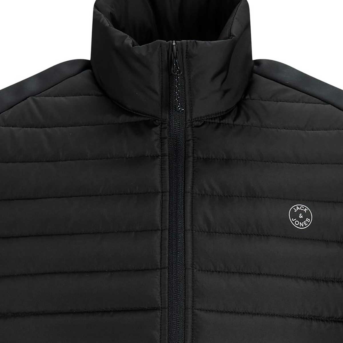 Jack&Jones Leichte Steppweste mit elastischen Einsätzen schwarz